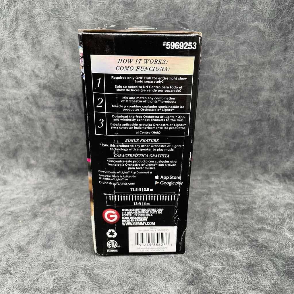 24 Gemmy Orchestra of Lights Color - Changing Faceted Mini LED Lights - 885627 - NEW
