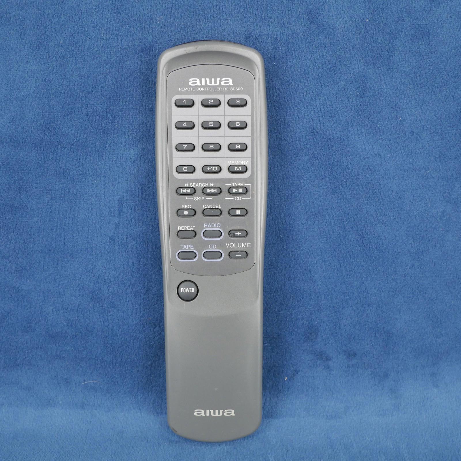 aiwa RC - SR600 Audio CD Cassette Player Stereo Remote Control Tested