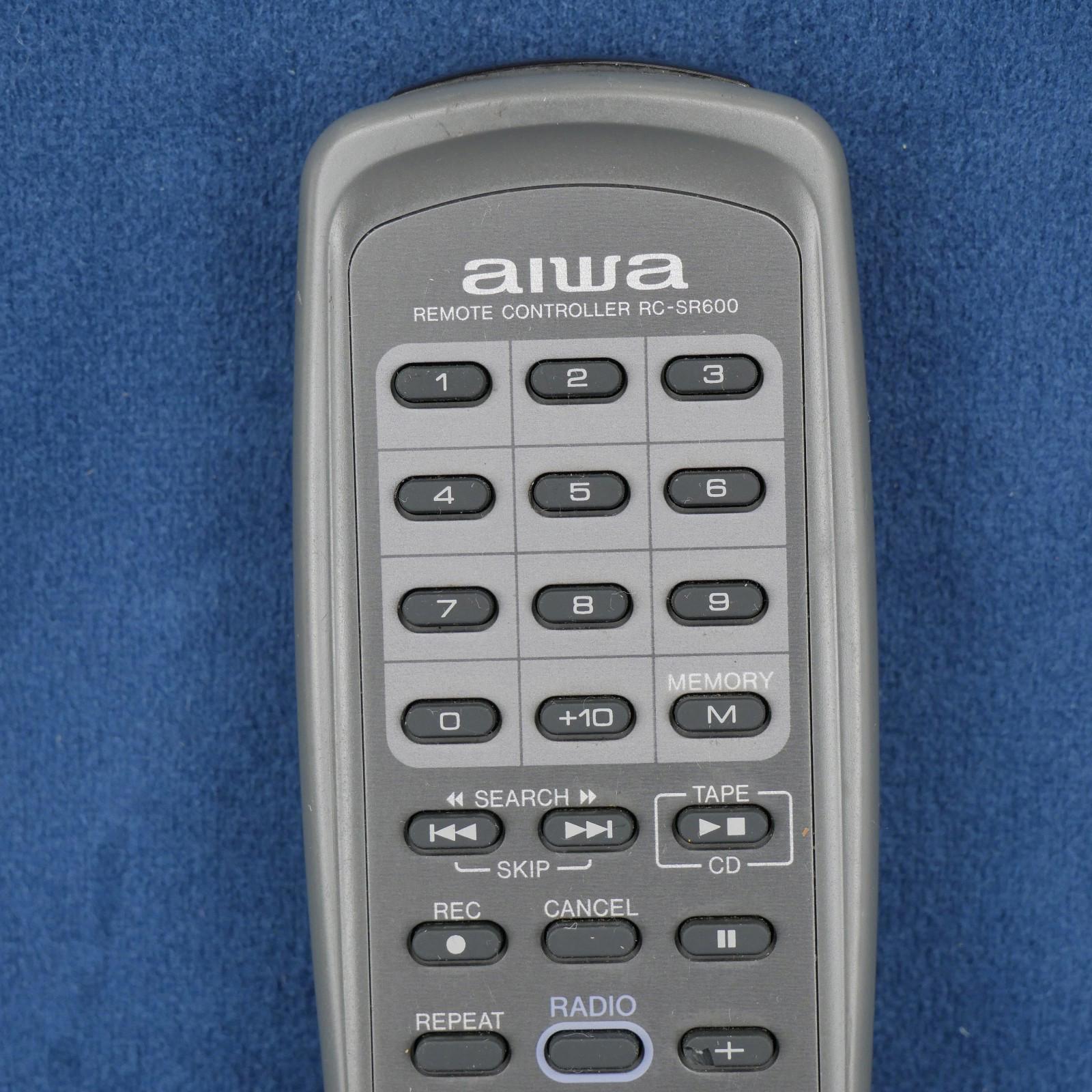 aiwa RC - SR600 Audio CD Cassette Player Stereo Remote Control Tested