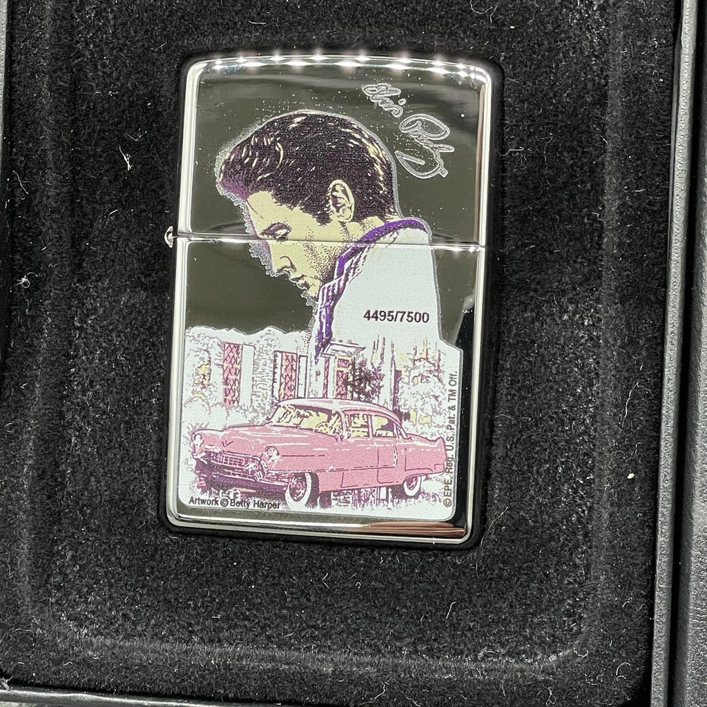 ELVIS PRESLEY 4495/7500 HARPER PINK CADILLAC ZIPPO LIGHTER