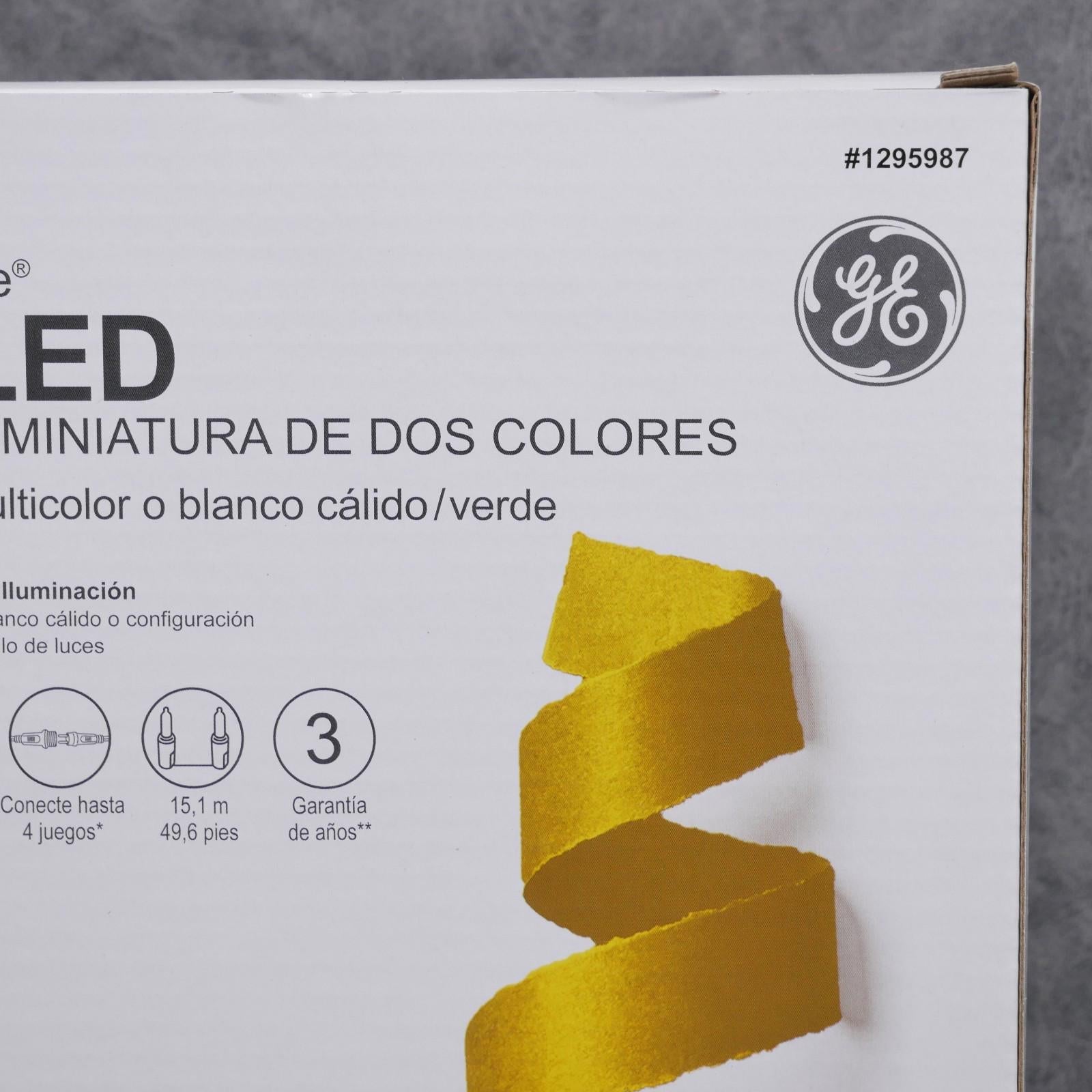 GE Color Choice 150 - Count 49.6 - ft Multi - Function Warm White Color Changing LED Plug - in Christmas String Lights 89401LO - NEW