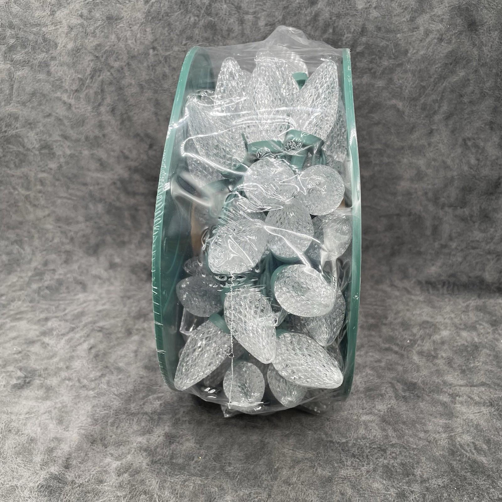 GE Staybright 75 - Count Led C9 Clear Led Christmas String Lights Energy Star Warm White - 91146LO - NEW