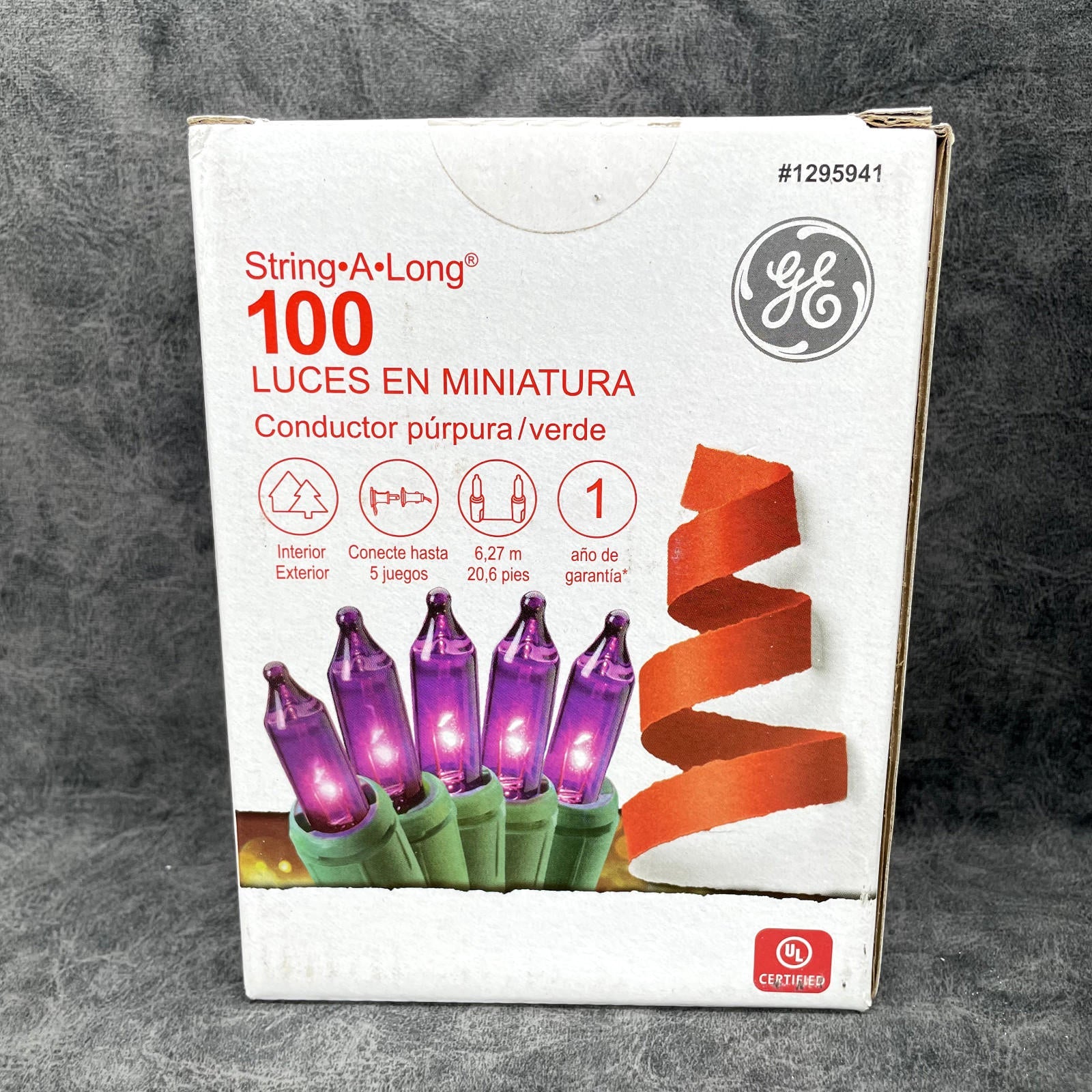 GE String - A - Long 100 - Count 20.6 - ft Incandescent Plug - In Christmas String Lights - NEW