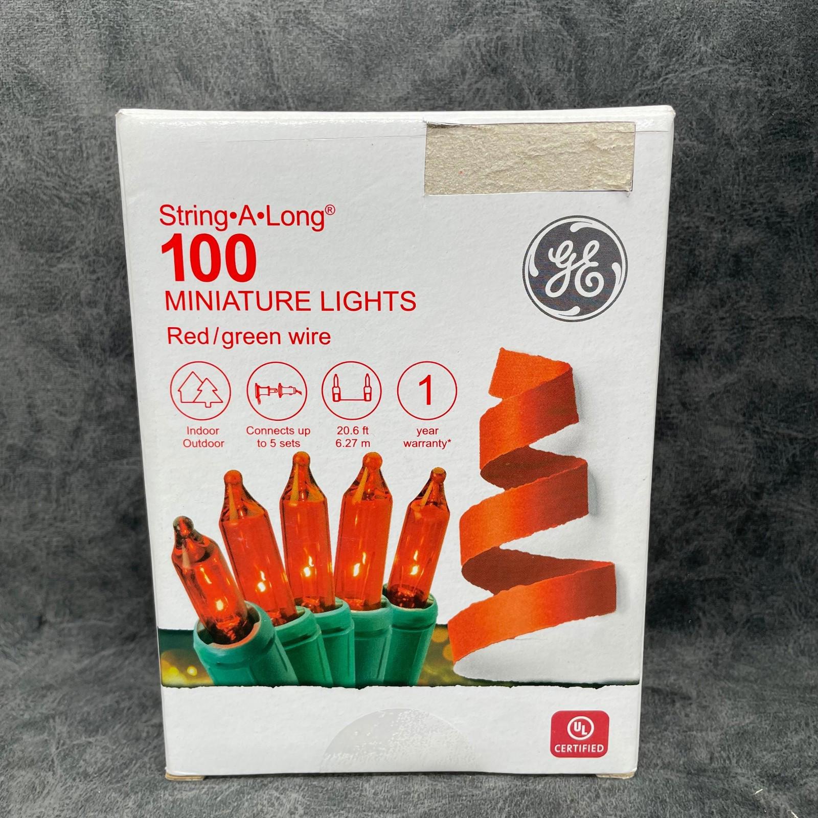 GE String - A - Long 100 - Count 20.6 - ft Incandescent Plug - In Christmas String Lights - NEW