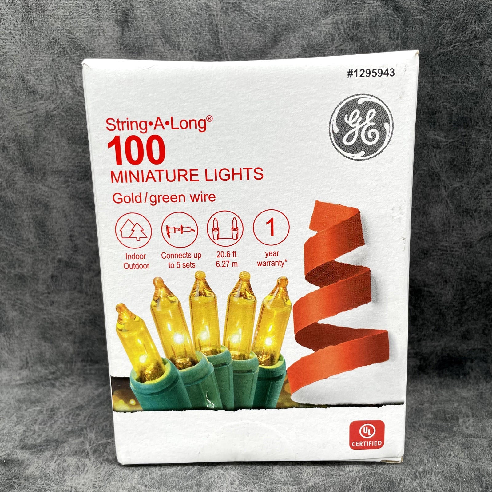 GE String - A - Long 100 - Count 20.6 - ft Incandescent Plug - In Christmas String Lights - NEW