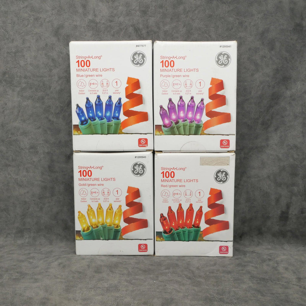 GE String - A - Long 100 - Count 20.6 - ft Incandescent Plug - In Christmas String Lights - NEW