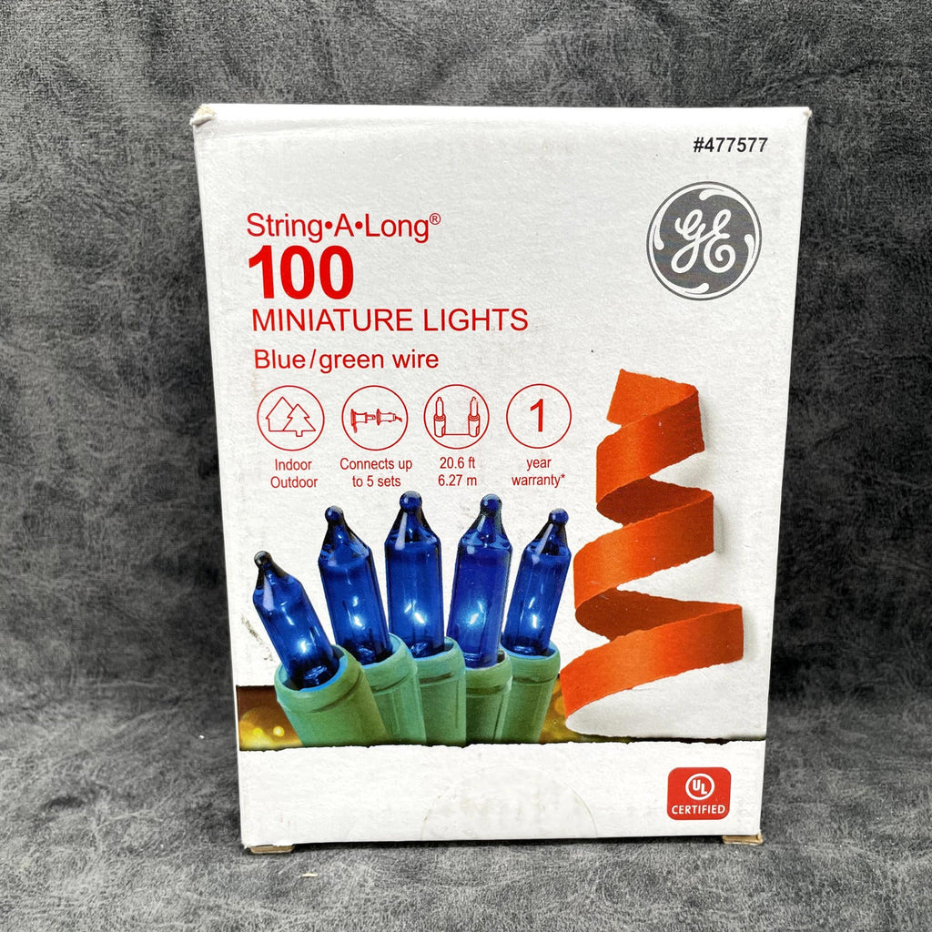 GE String - A - Long 100 - Count 20.6 - ft Incandescent Plug - In Christmas String Lights - NEW