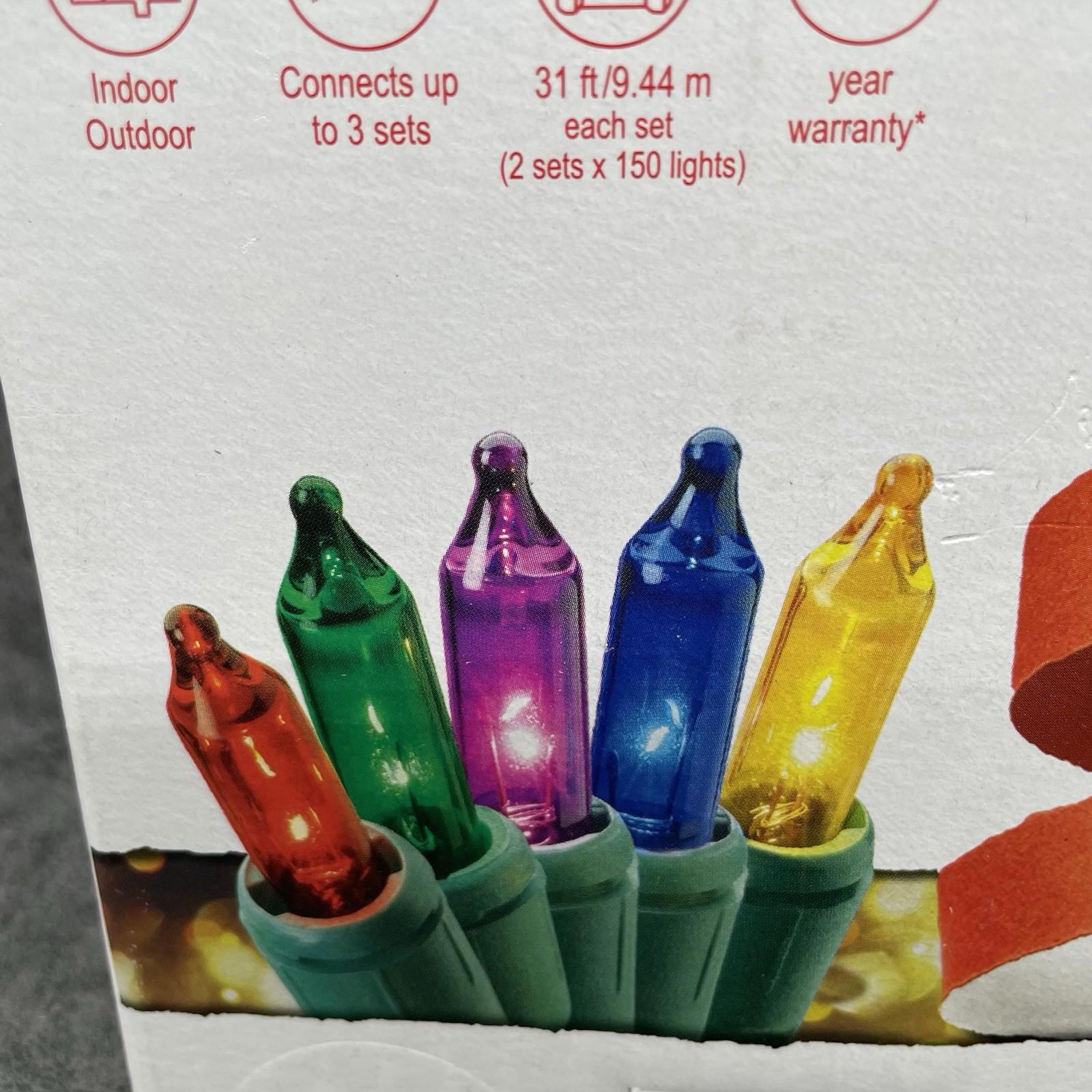 GE String - A - Long 300 - Count 62.2 - ft Multicolor Incandescent Plug - In Christmas String Lights 60825LO - NEW