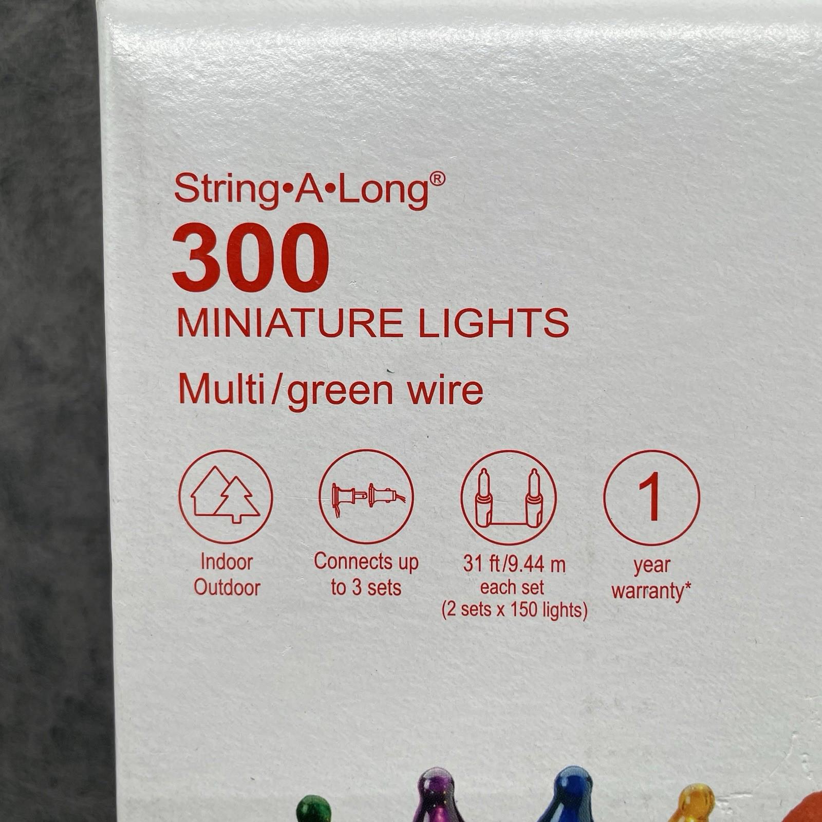 GE String - A - Long 300 - Count 62.2 - ft Multicolor Incandescent Plug - In Christmas String Lights 60825LO - NEW