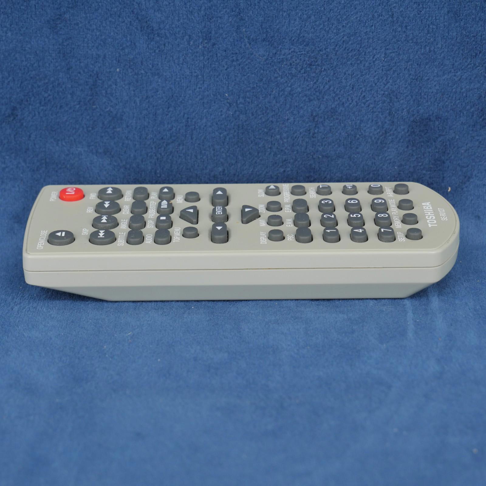GENUINE Toshiba SE R0127 DVD Player Remote Control Tested