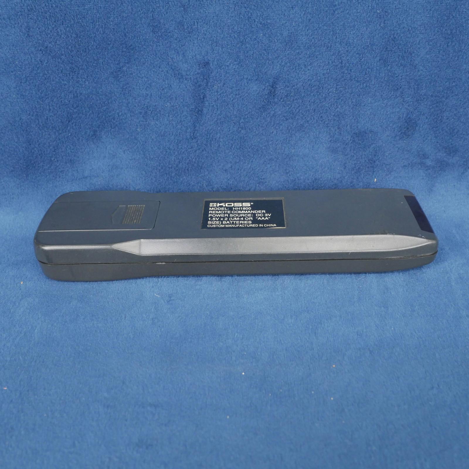 Koss HH1800 Remote Commander Original Audio System Remote Control For HH1800