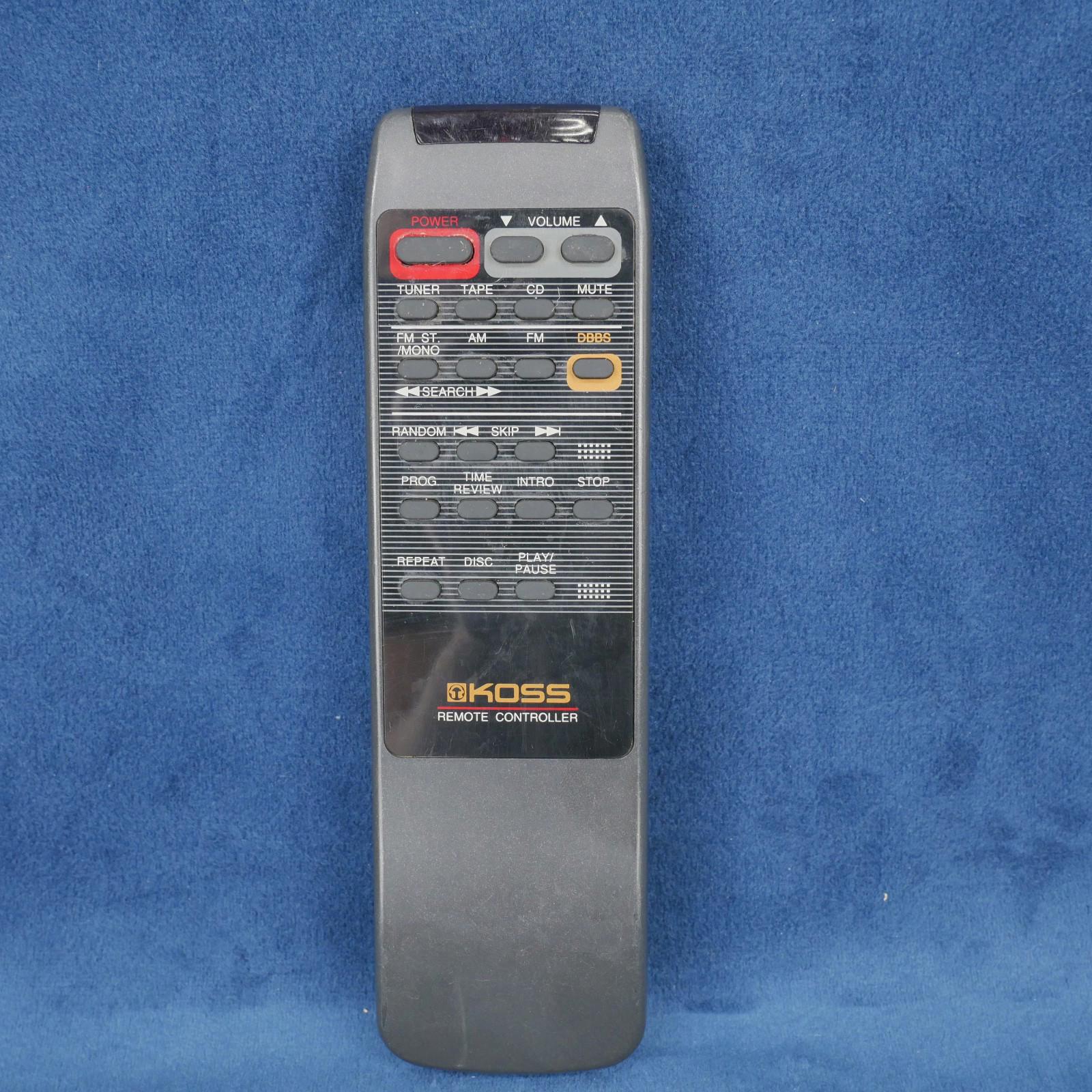 Koss HH1800 Remote Commander Original Audio System Remote Control For HH1800