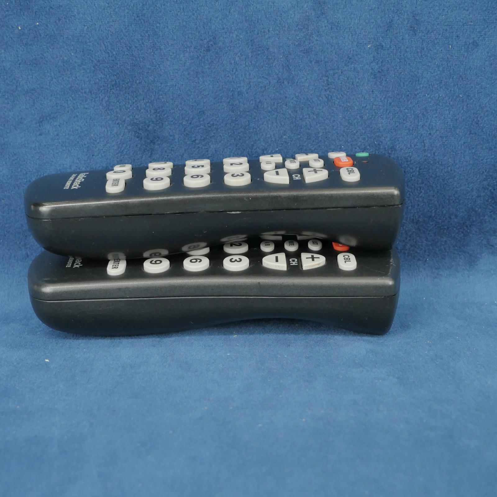 Lot Of 2 Radio Shack Model 15 - 1989 2 - IN - ONE Universal Remote Control Tested