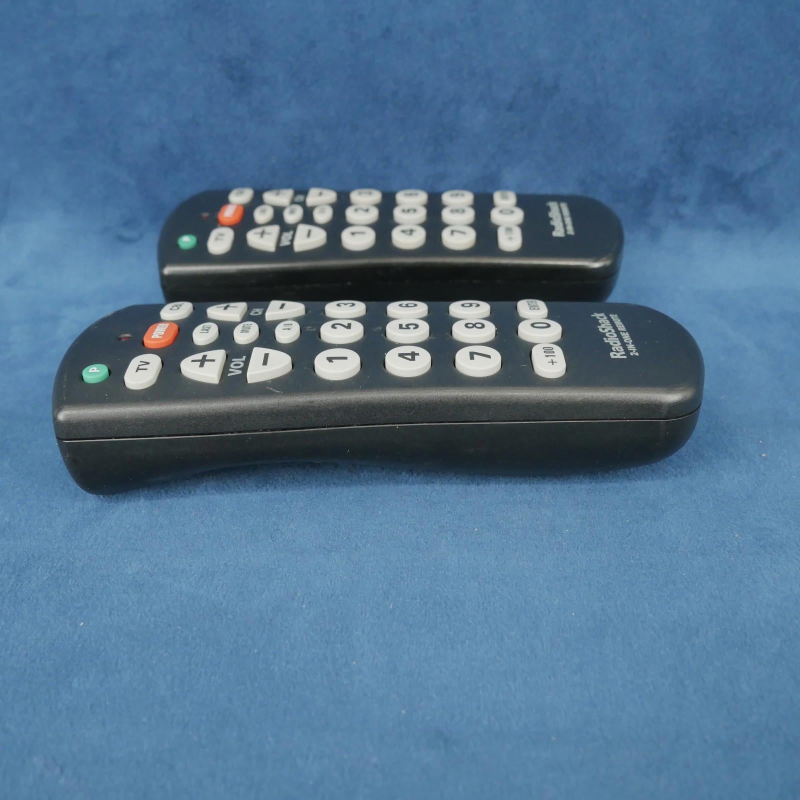 Lot Of 2 Radio Shack Model 15 - 1989 2 - IN - ONE Universal Remote Control Tested