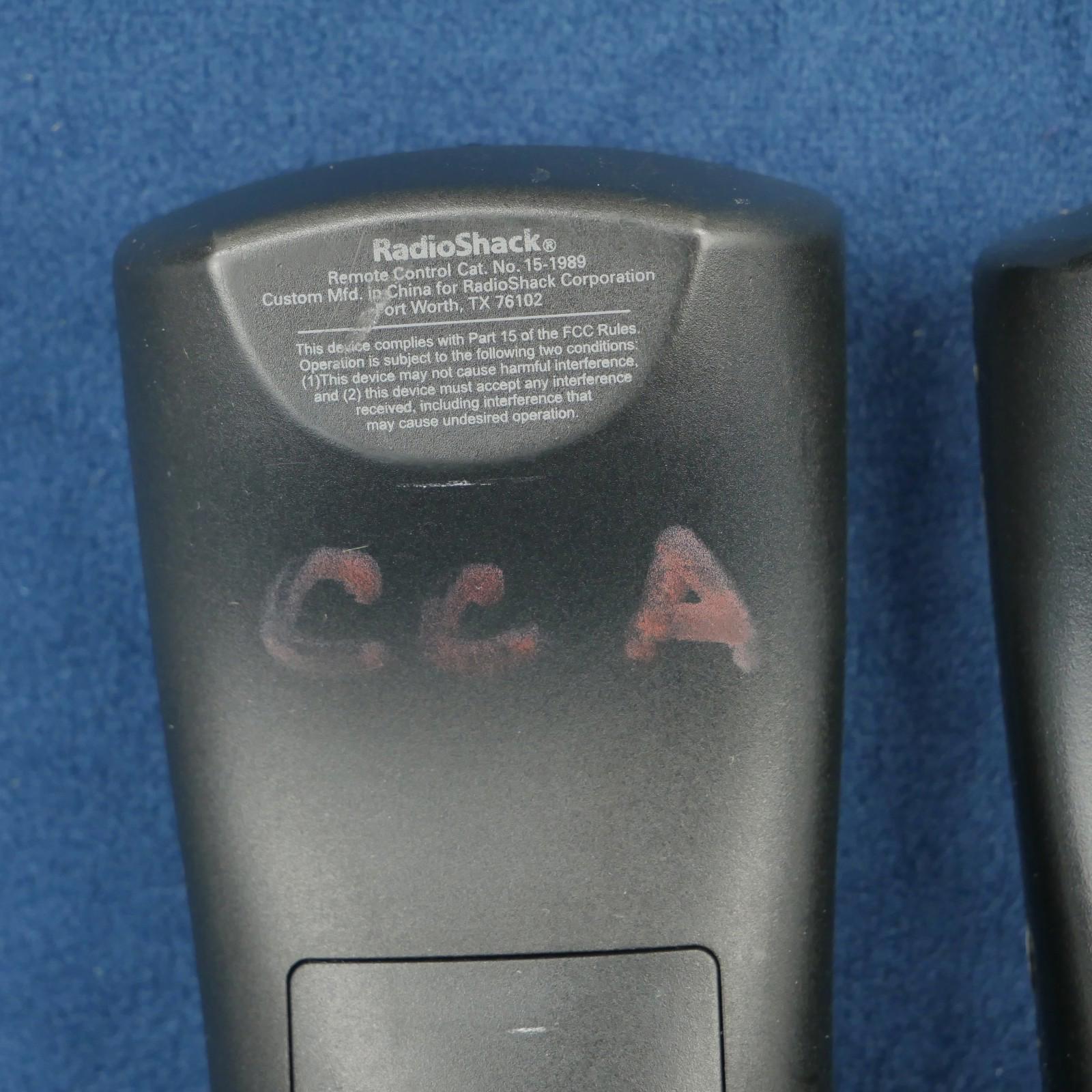Lot Of 2 Radio Shack Model 15 - 1989 2 - IN - ONE Universal Remote Control Tested
