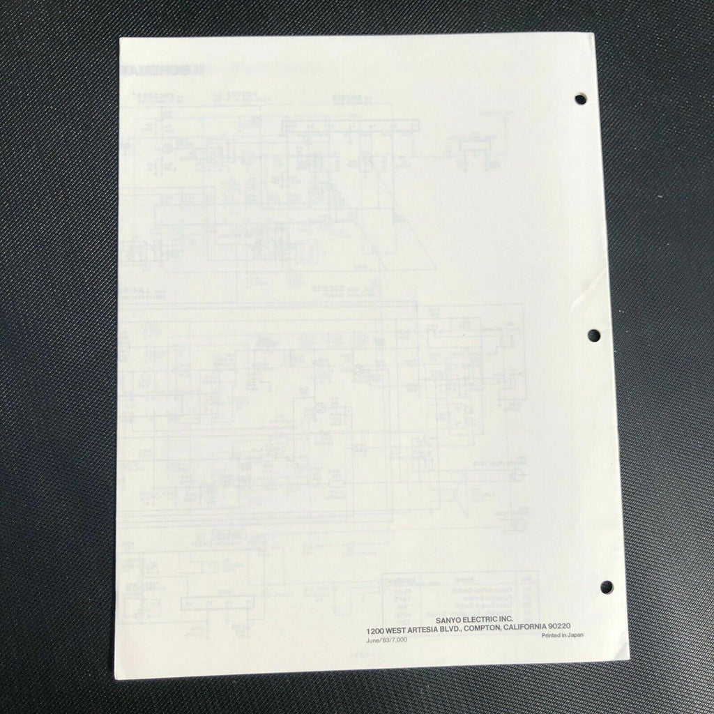M1780F Sanyo Service Manual Original Repair Book mini tape recorder