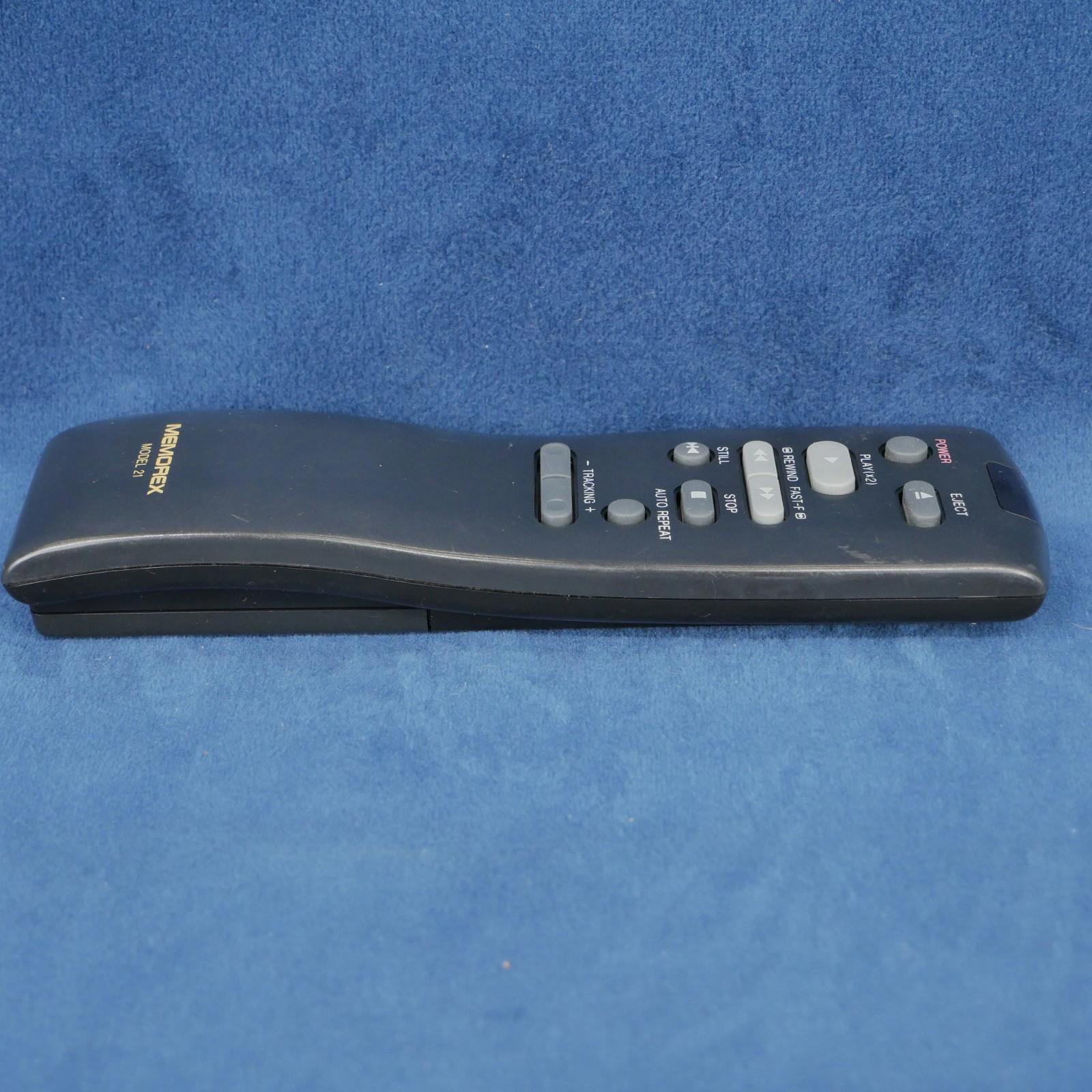 Memorex Model 21 Original OEM VCR Remote Control For Model 21 Tested