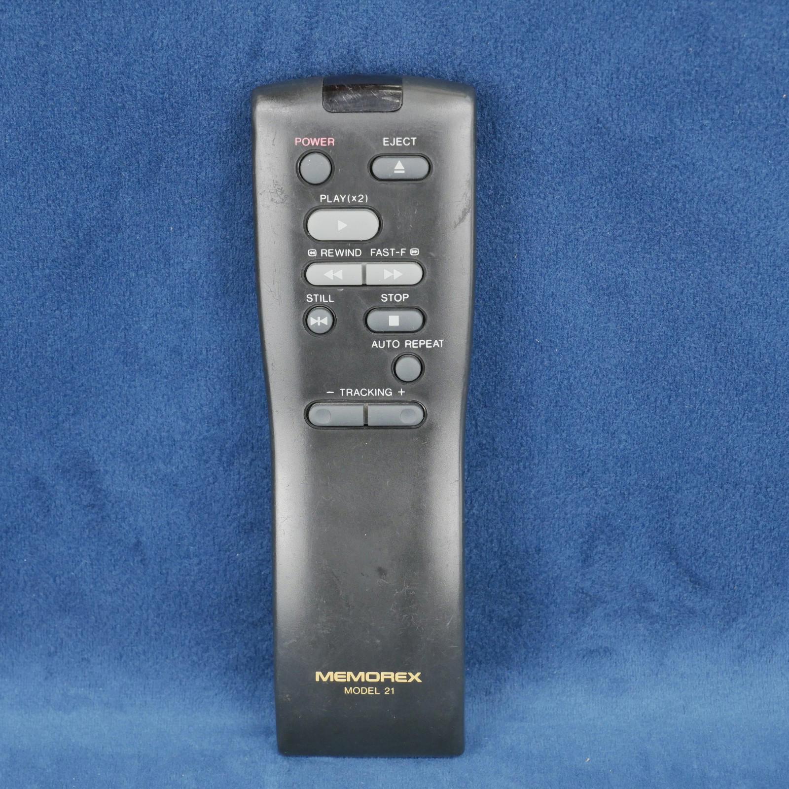 Memorex Model 21 Original OEM VCR Remote Control For Model 21 Tested