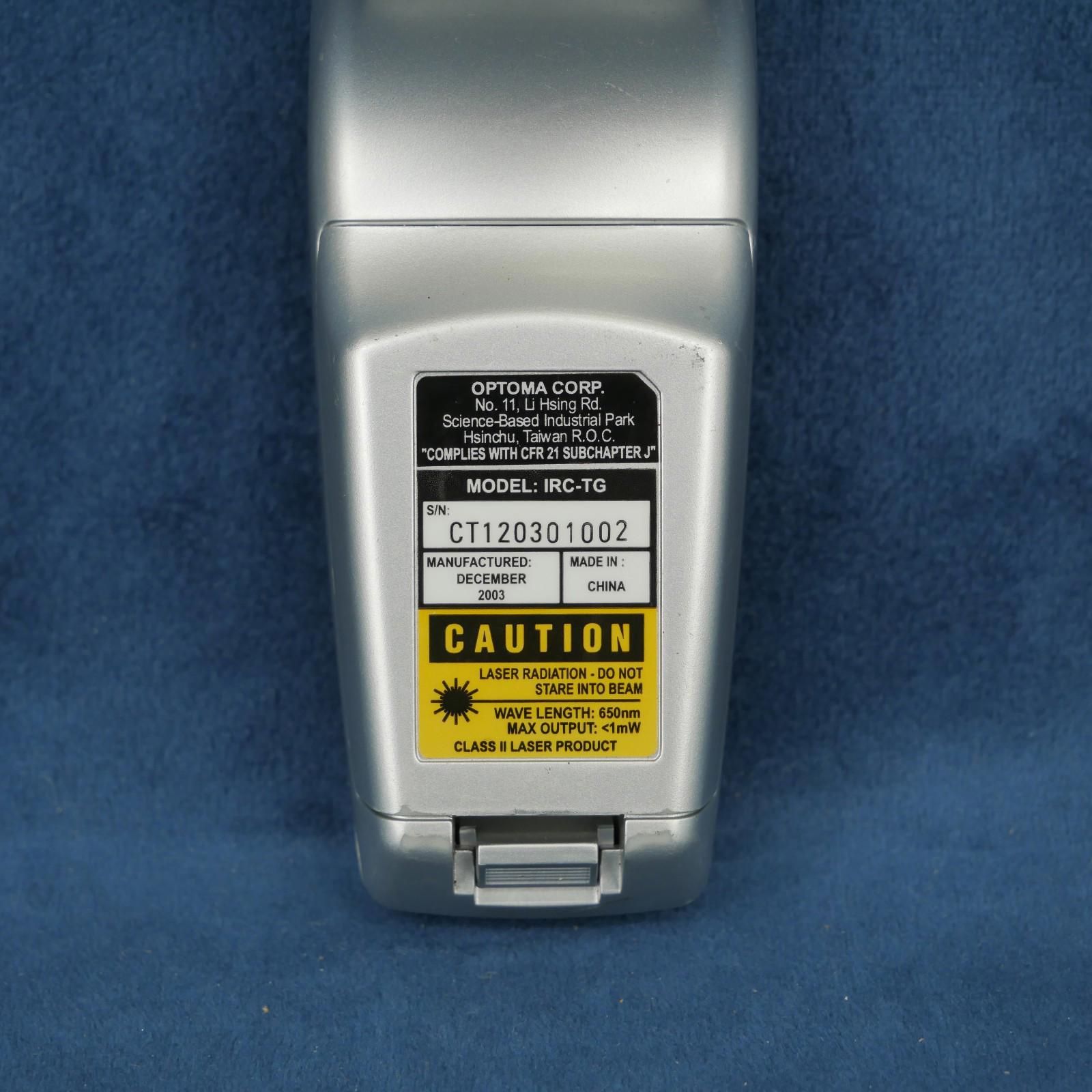 Optoma IRC - TG Remote Control