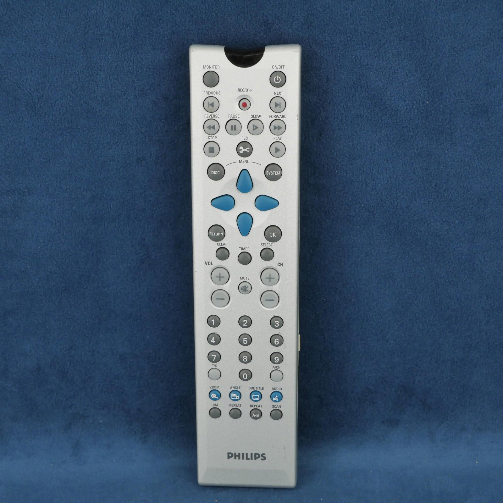 Philips RC 2056701 TV VCR Remote Control Original Genuine 876EA