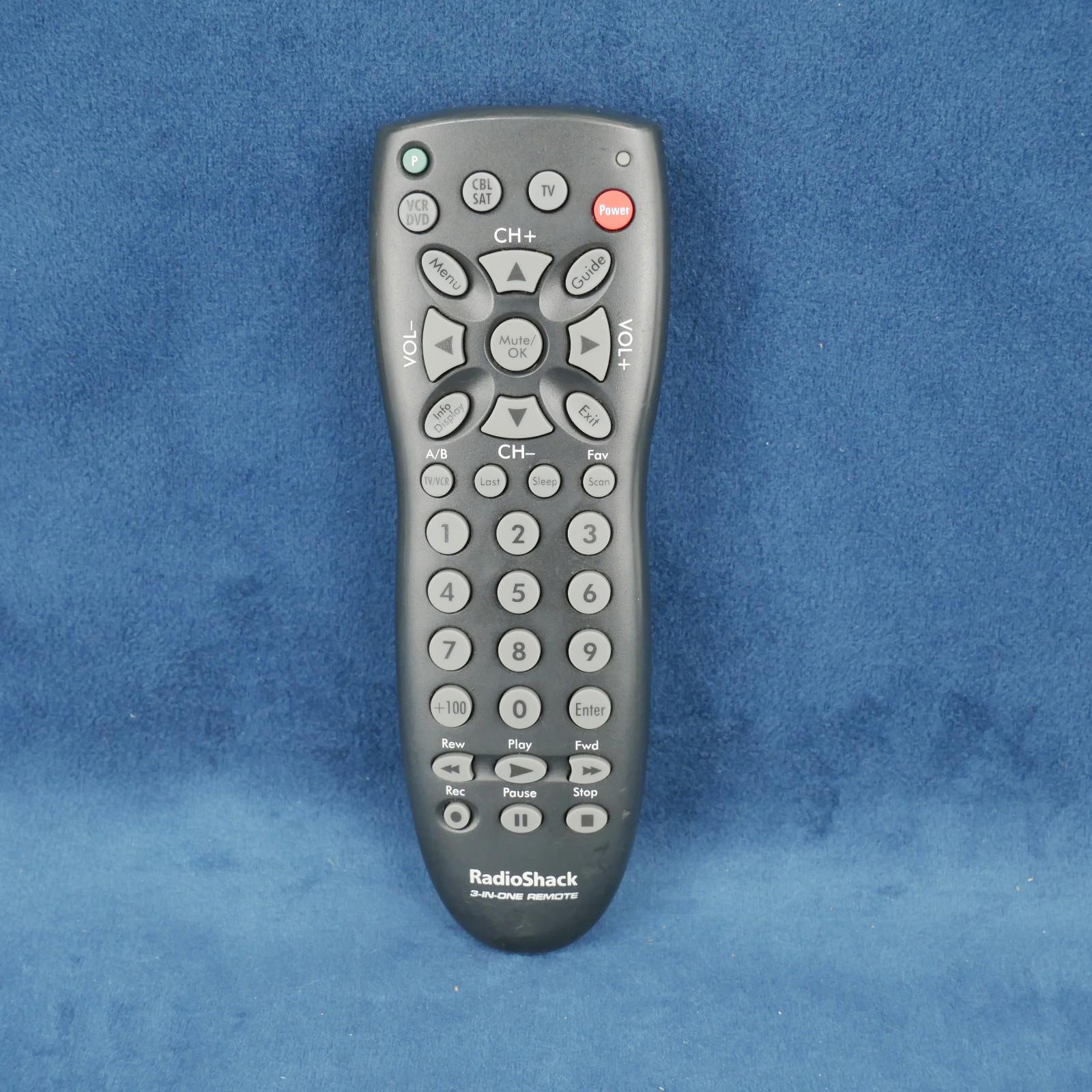 Radio Shack 3 - In - One Universal Remote Control Tested Working.