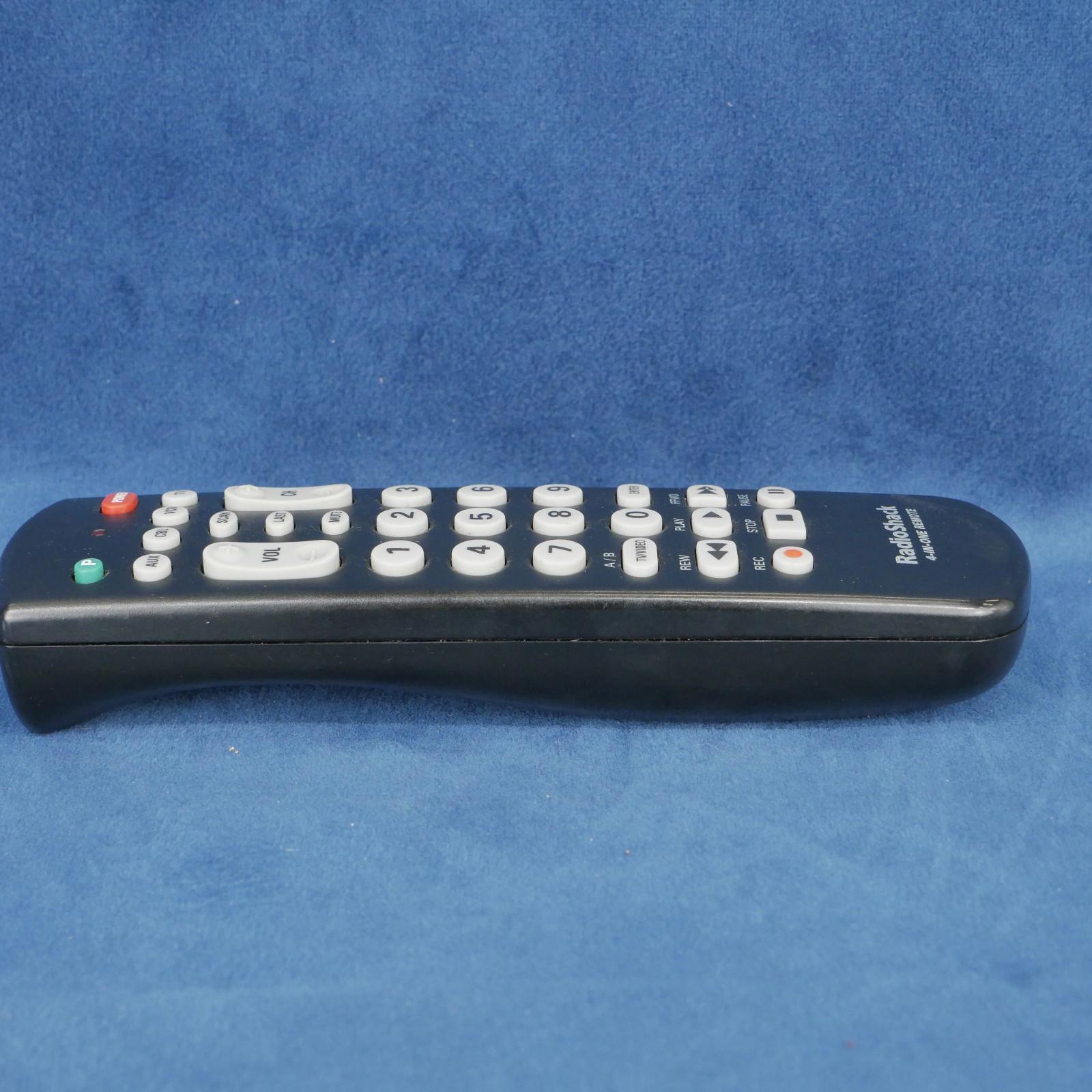 RadioShack 4 - in - One Family Favorites Remote Control 08A00 15 - 1991 Tested