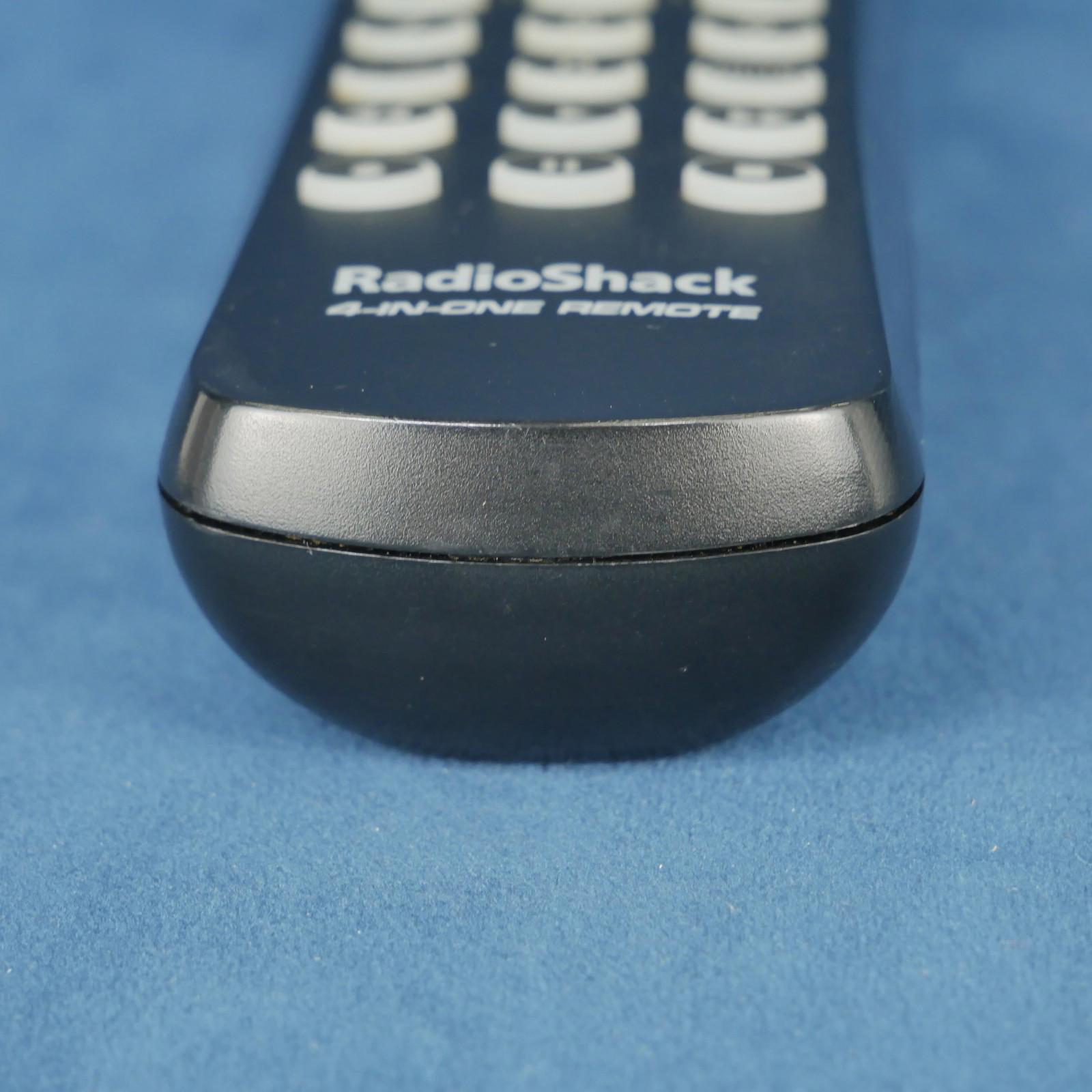 Radioshack 4 - In - One Remote Control Cable Satellite DVD VCR TV Television