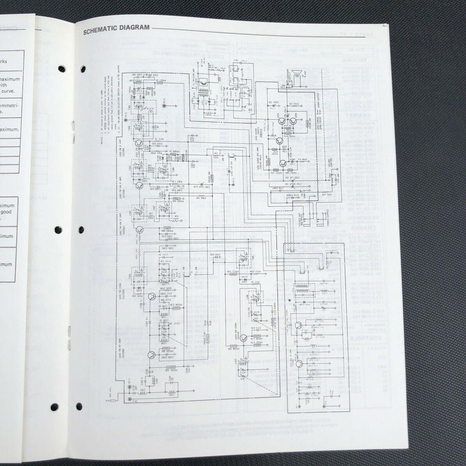 Sanyo AM FM Weather - Matic Radio RM 7320 Service Manual