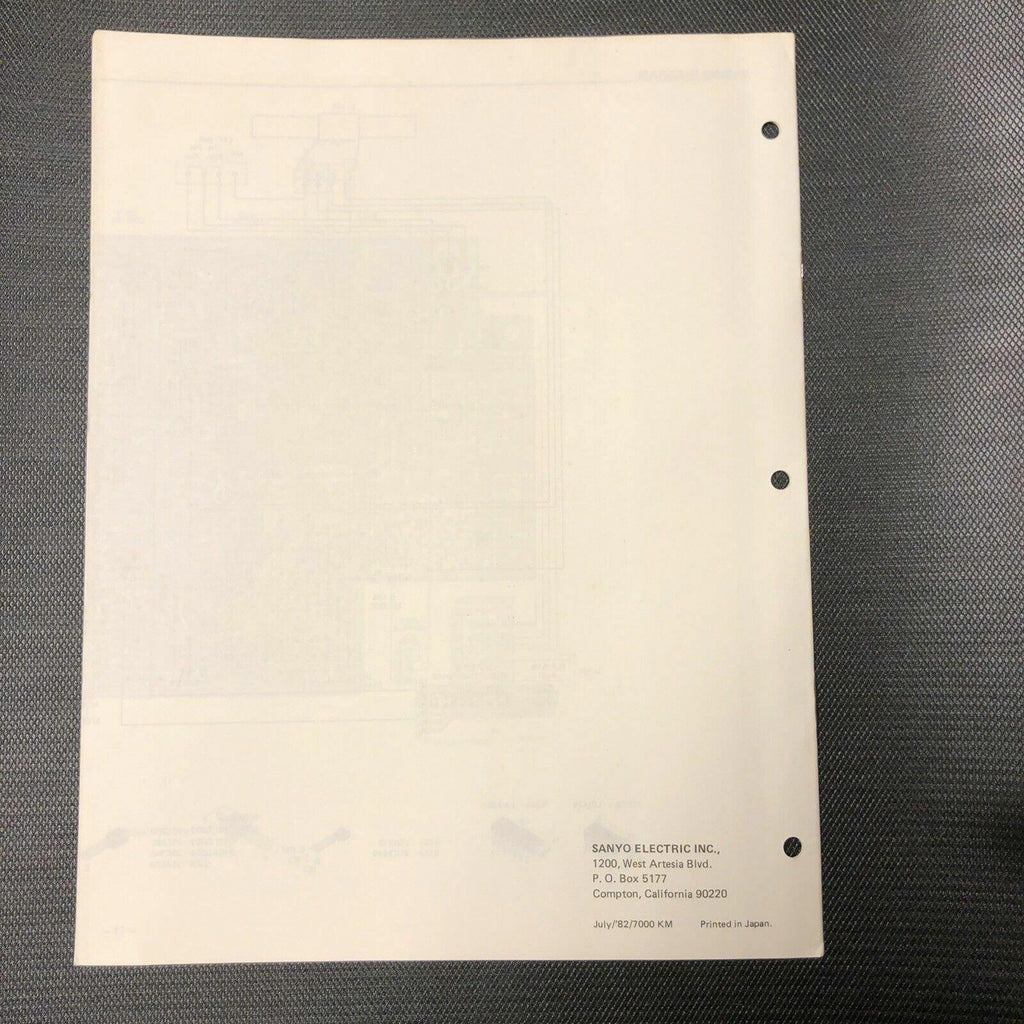 Sanyo JT 300 service manual original repair book stereo am/fm tuner radio
