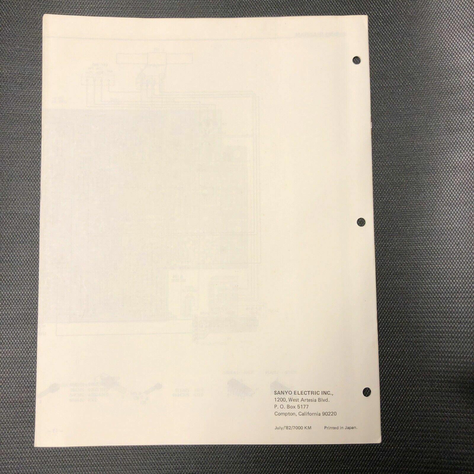 Sanyo JT 300 service manual original repair book stereo am/fm tuner radio