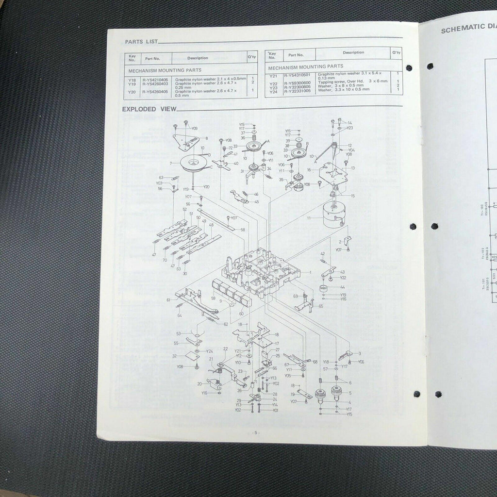 Sanyo M 4200 M - 4200 service manual original repair book cassette tape recorder