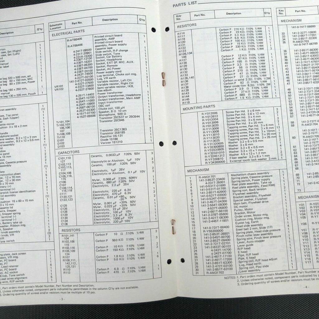 Sanyo M 4200 M - 4200 service manual original repair book cassette tape recorder