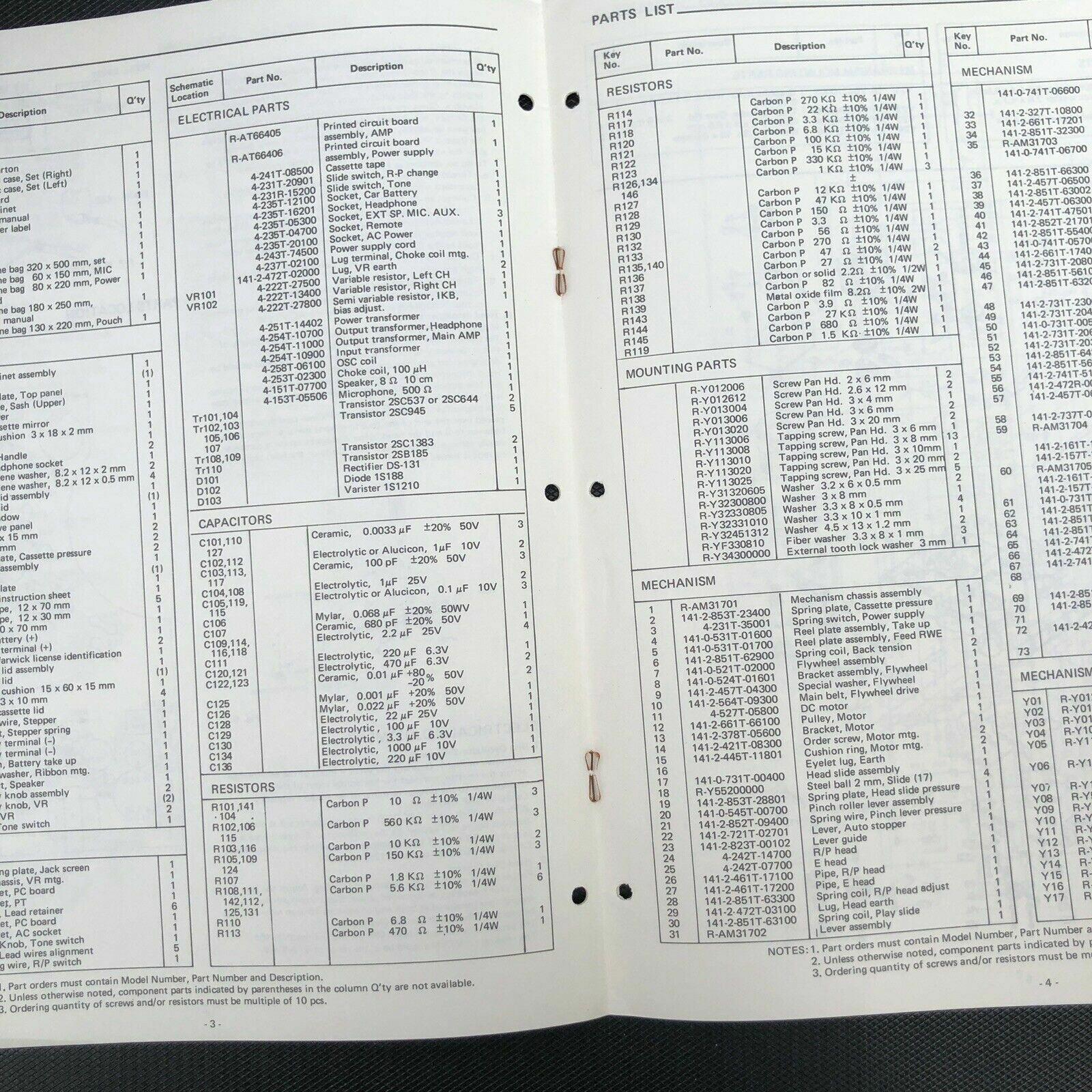 Sanyo M 4200 M - 4200 service manual original repair book cassette tape recorder