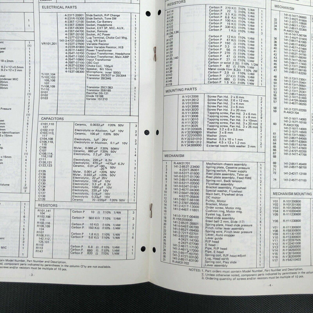 Sanyo M 4200a M - 4200a service manual original repair book cassette tape recorder