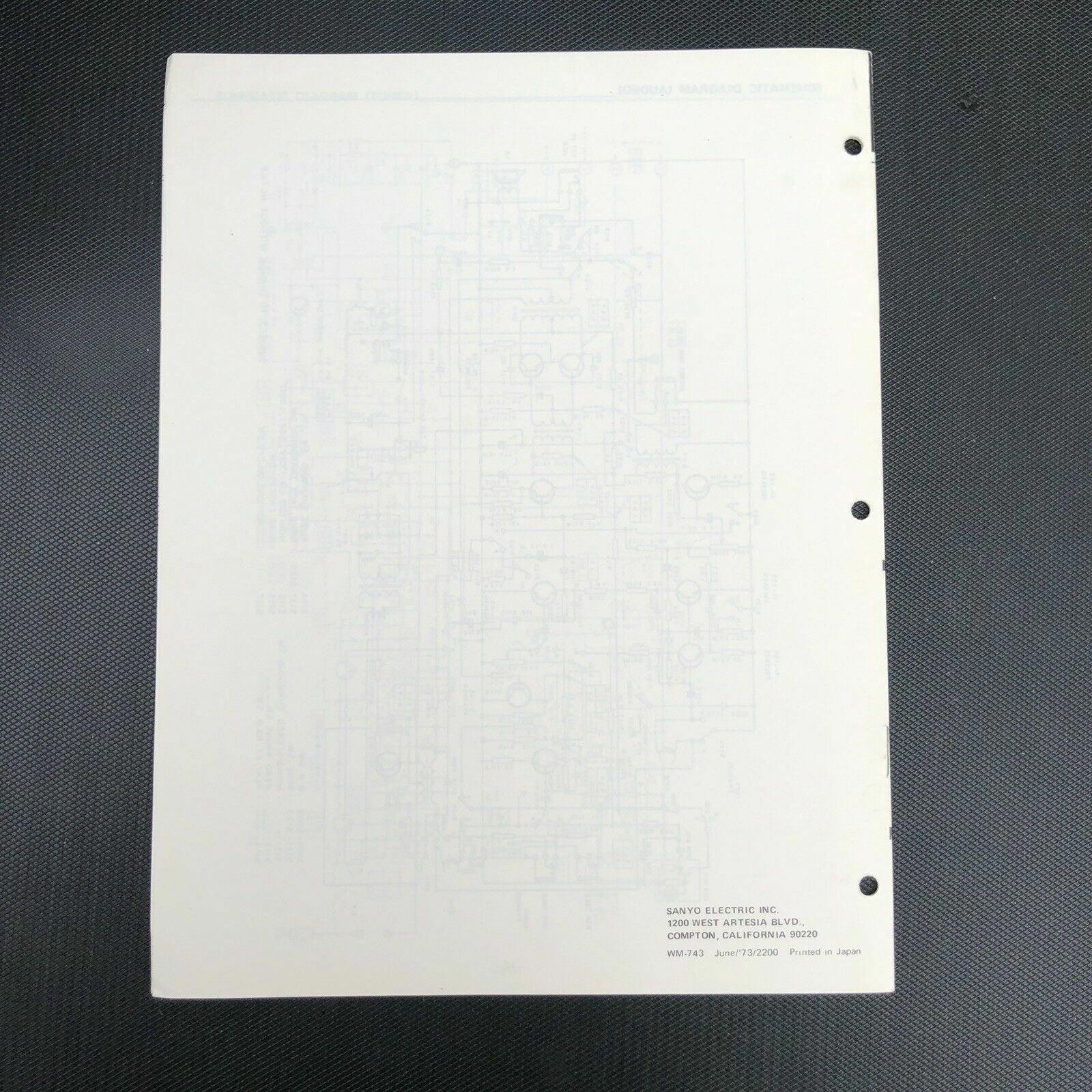 Sanyo M 4410 A Stereocast Cassette Tape Recorder Service Manual