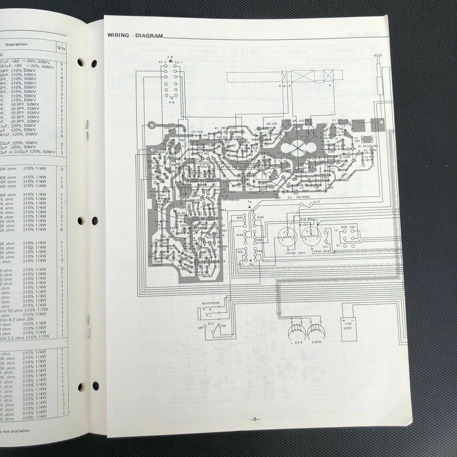 Sanyo M 4410 A Stereocast Cassette Tape Recorder Service Manual