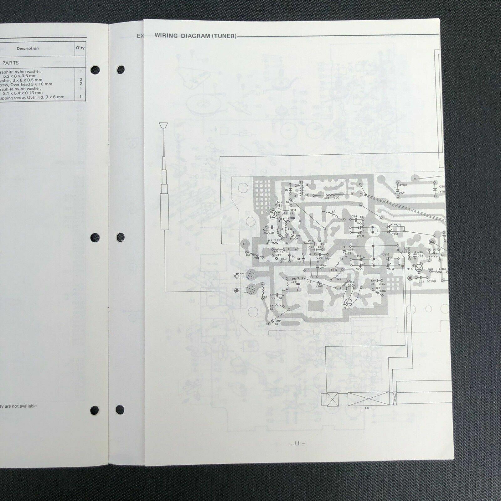 Sanyo M 4420 Stereocast Cassette Tape Recorder Service Manual