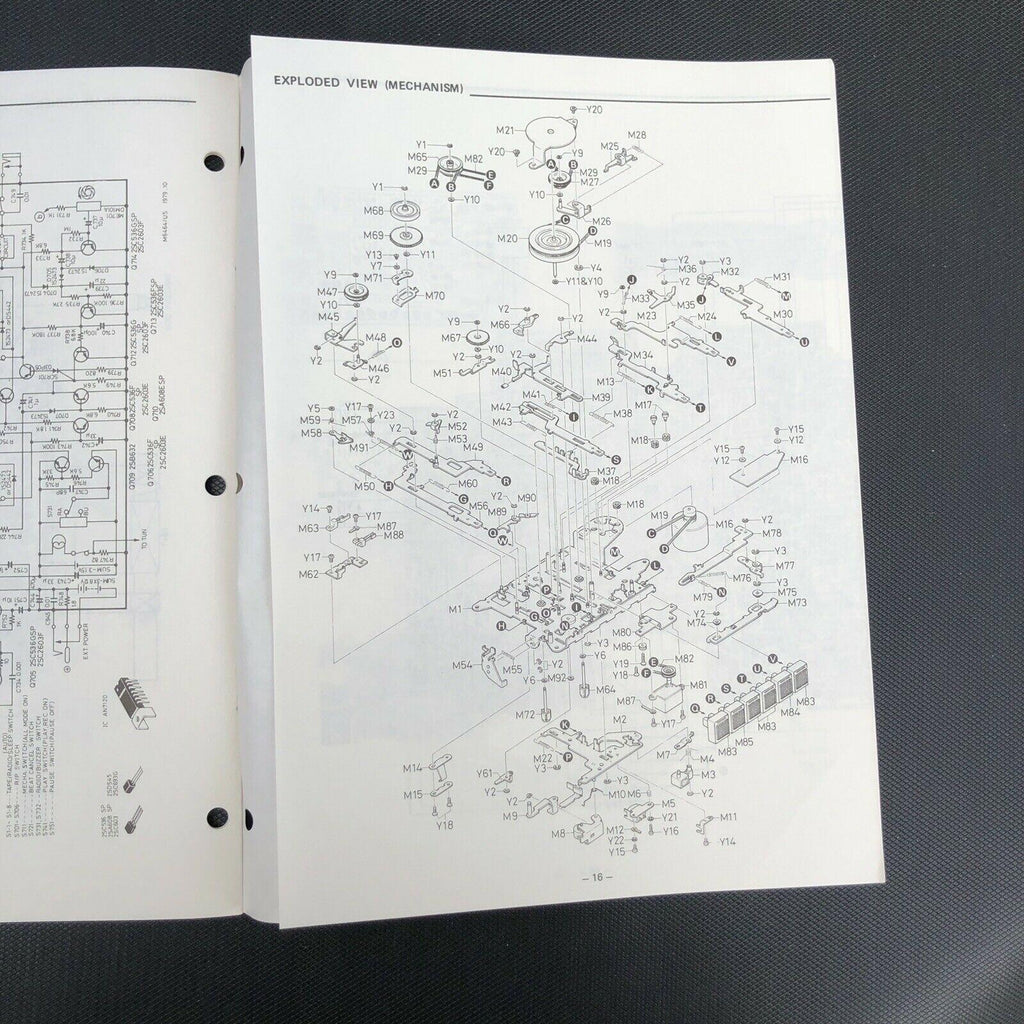 Sanyo M 6464 Cassette Recorder Service Manual