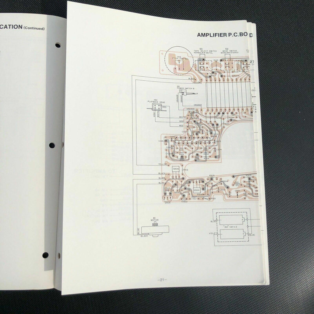 Sanyo M - G2 Mini Stereo Cassette Player Service Manual
