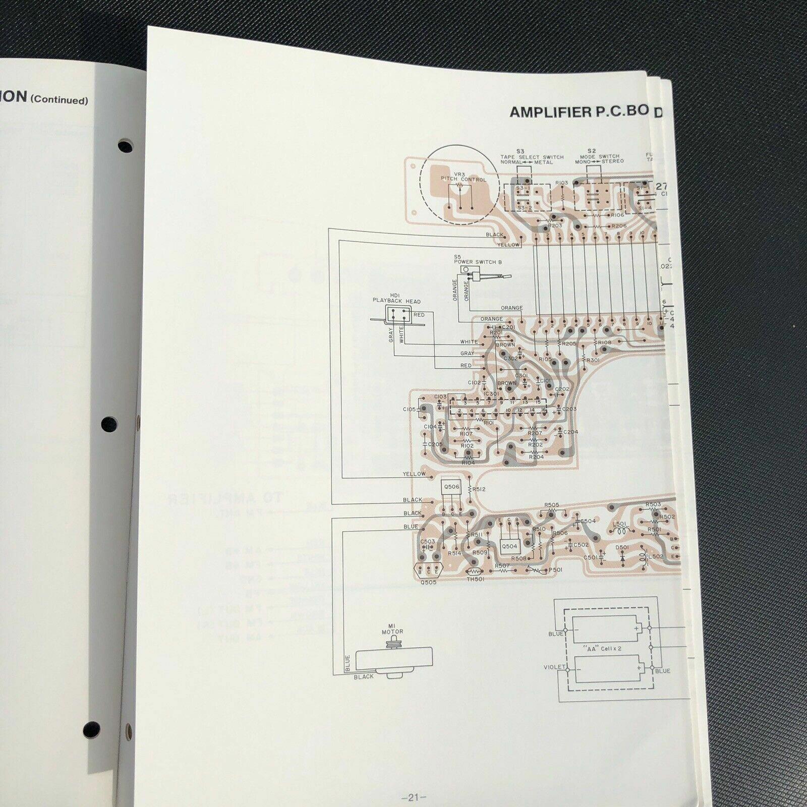 Sanyo M - G2 Mini Stereo Cassette Player Service Manual