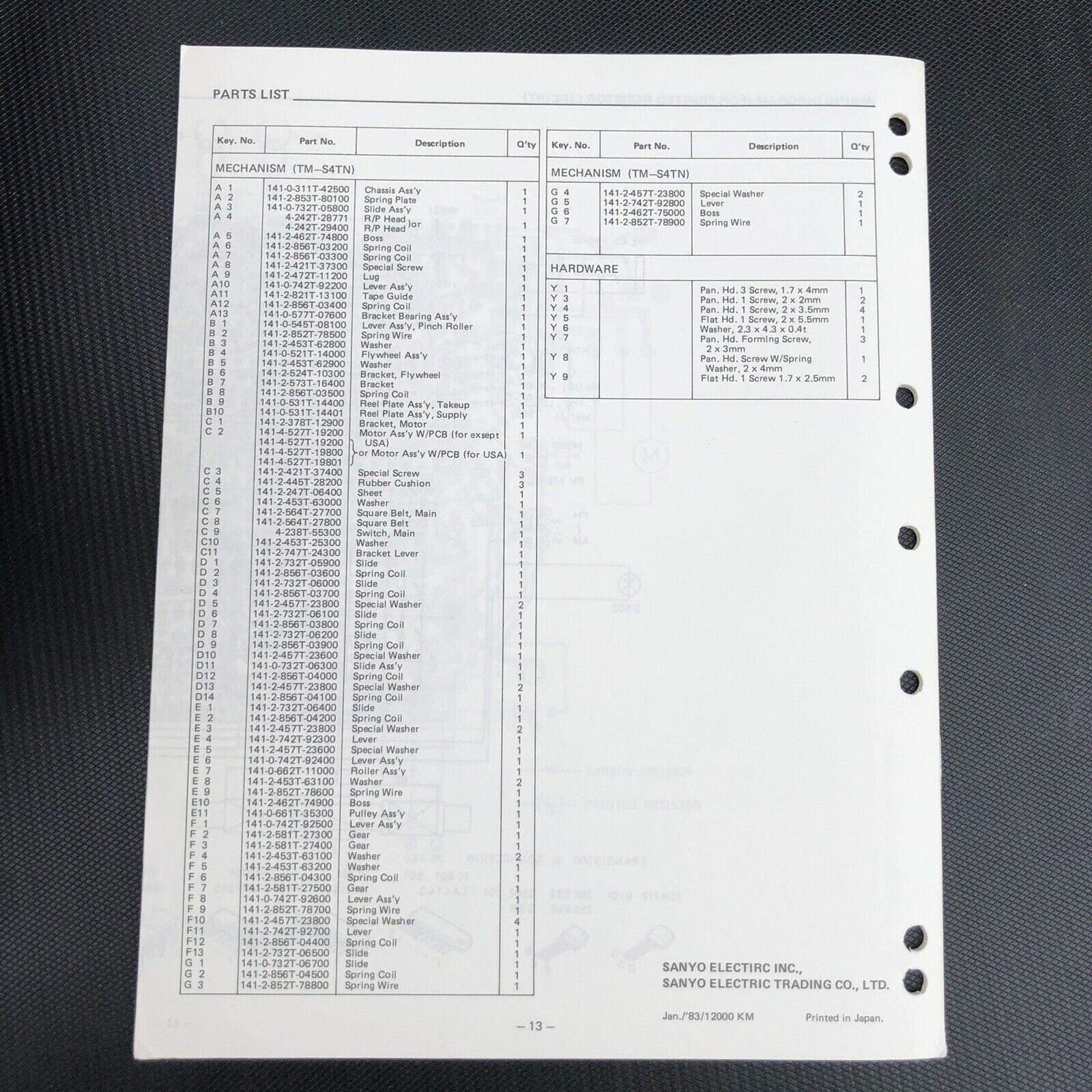 Sanyo M G30 Service Manual