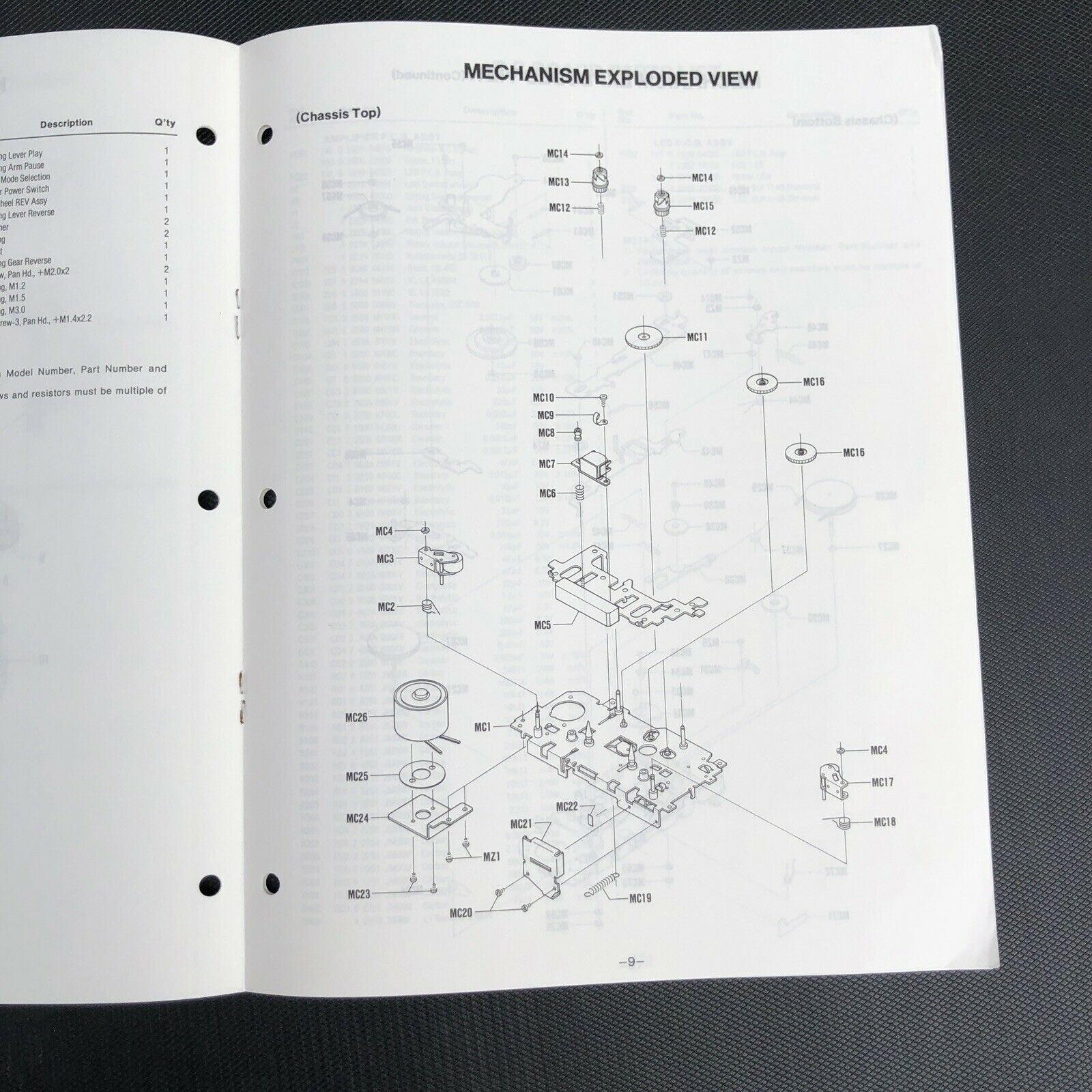Sanyo M - G55 Stereo Cassette Player Service Manual