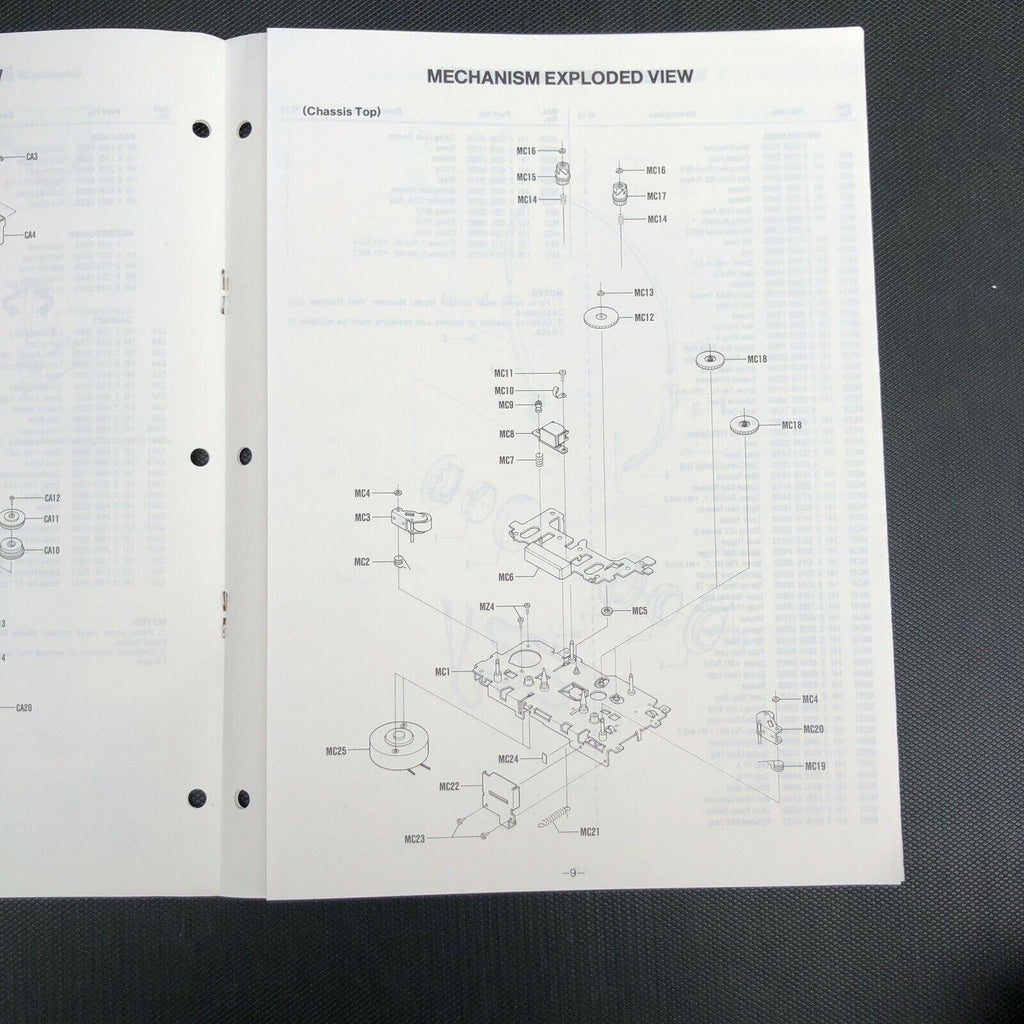 Sanyo M - G80D Stereo Cassette Recorder Service Manual