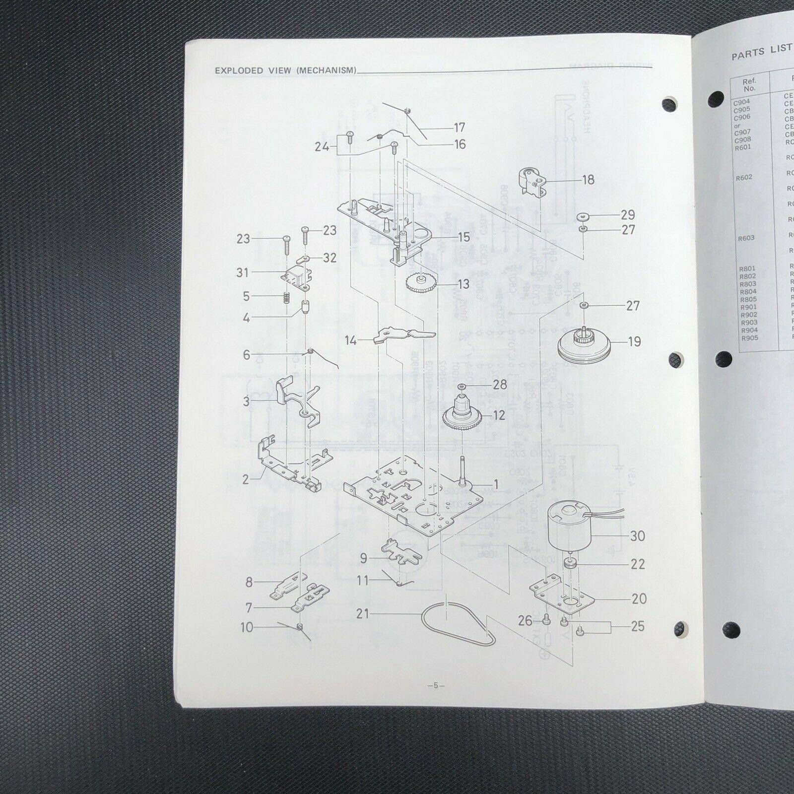 Sanyo M GP9 Stereo Cassette Player Service Manual