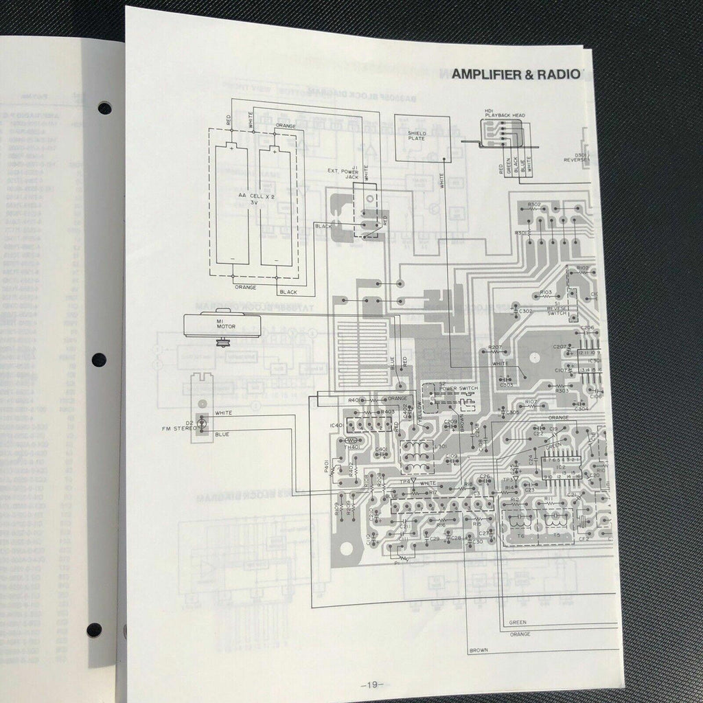 Sanyo M GR76 Stereo Radio Cassette Player Service Manual
