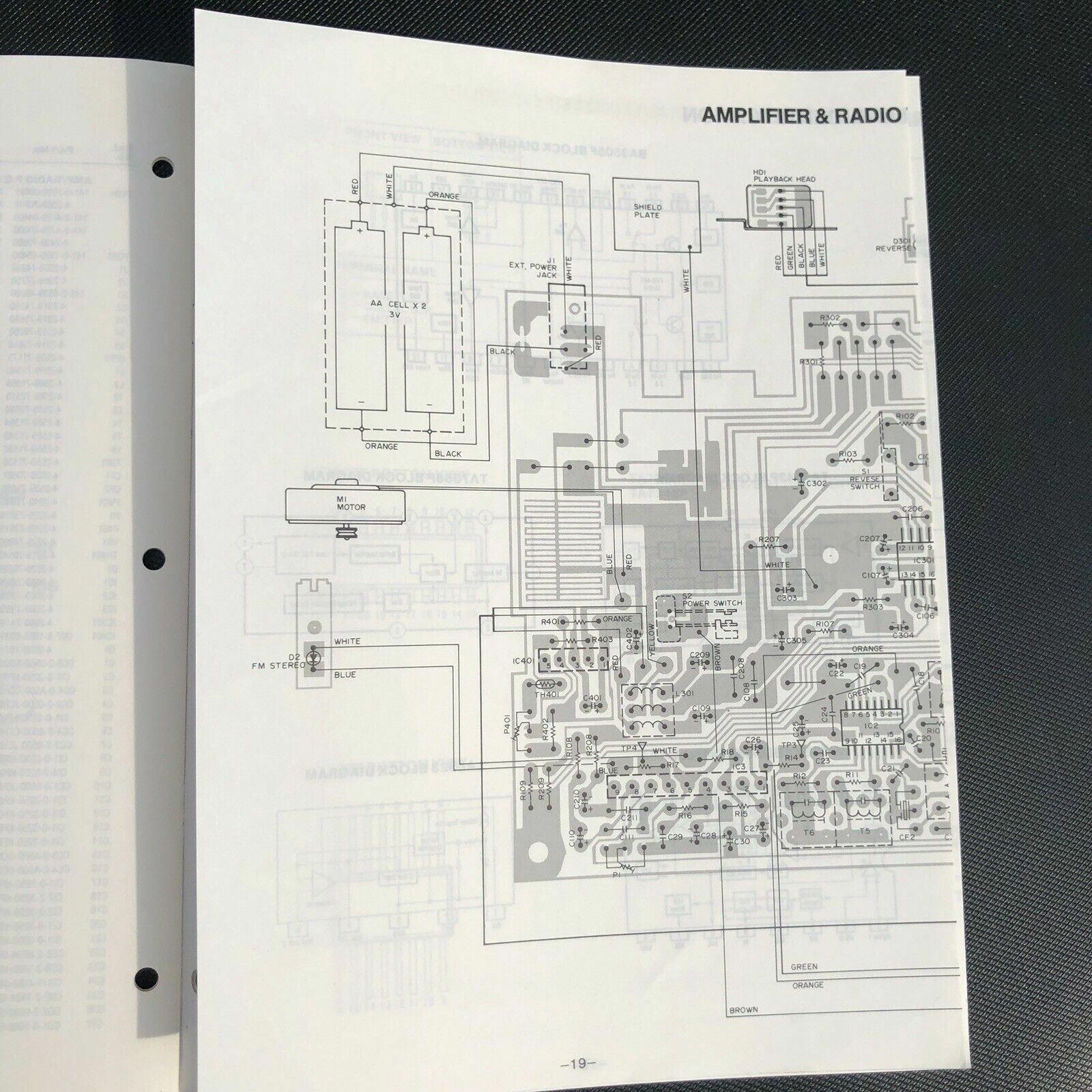 Sanyo M GR76 Stereo Radio Cassette Player Service Manual