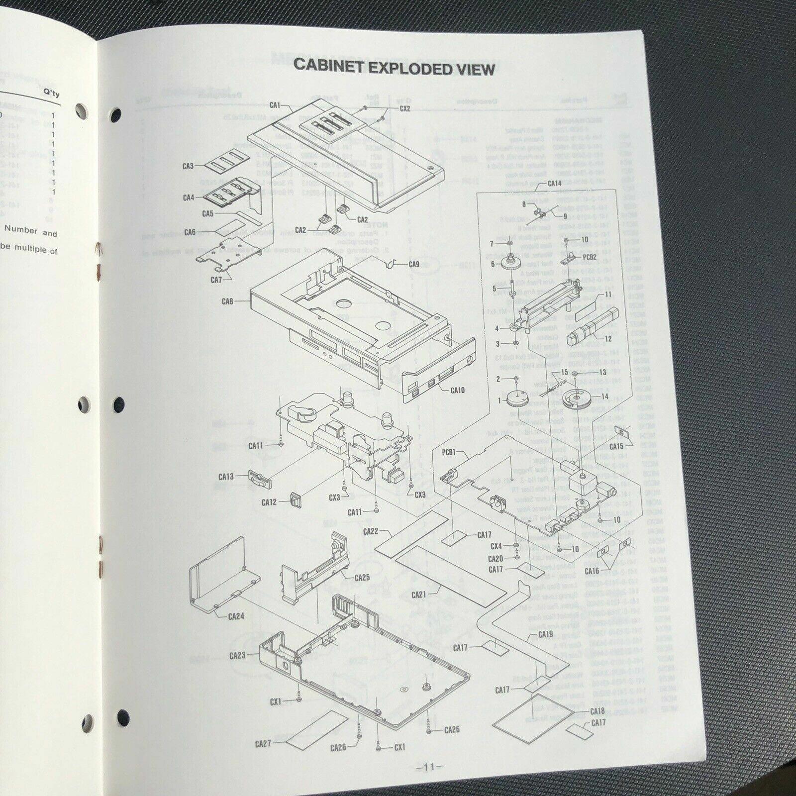 Sanyo M GR80 Stereo Radio Cassette Player Service Manual