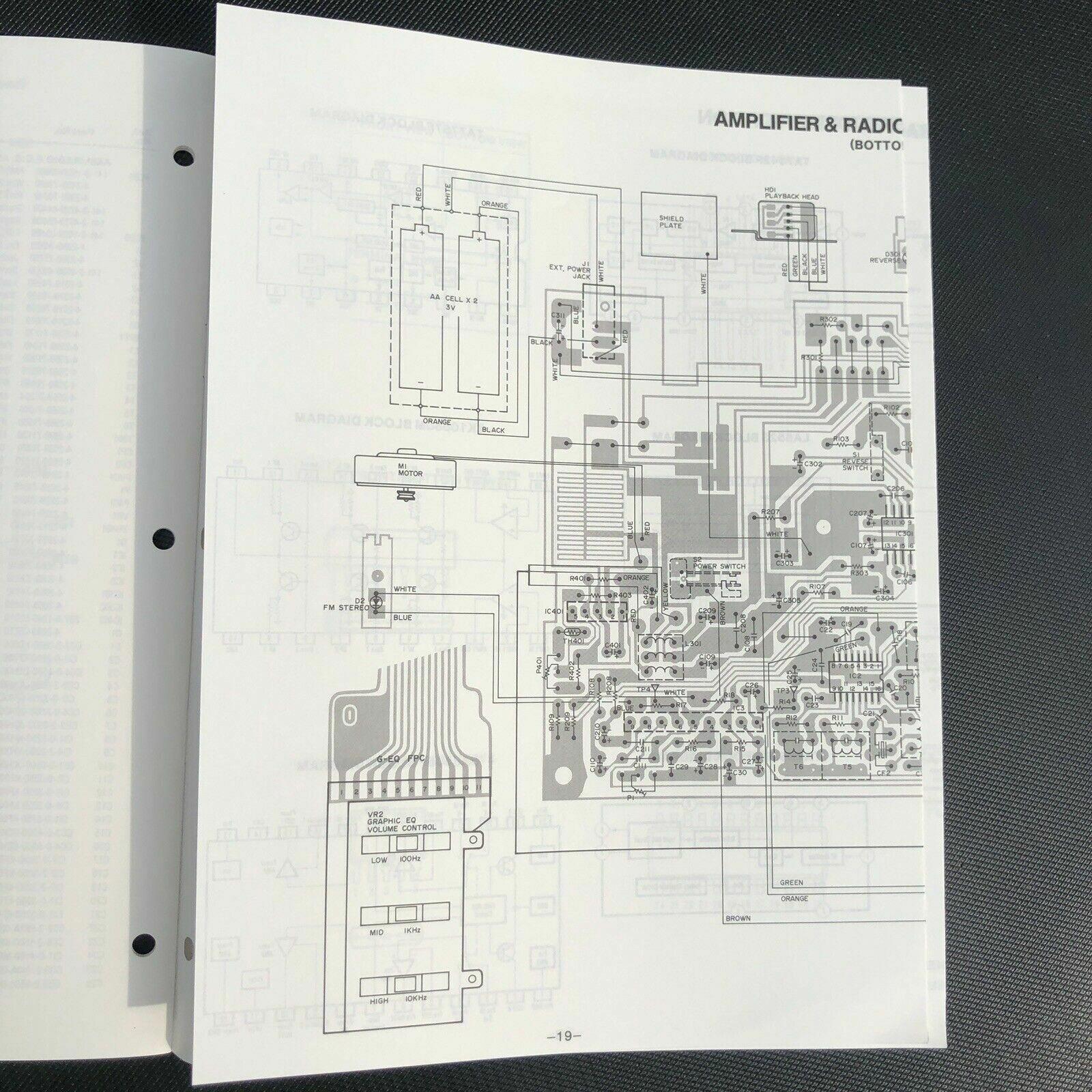 Sanyo M GR80 Stereo Radio Cassette Player Service Manual