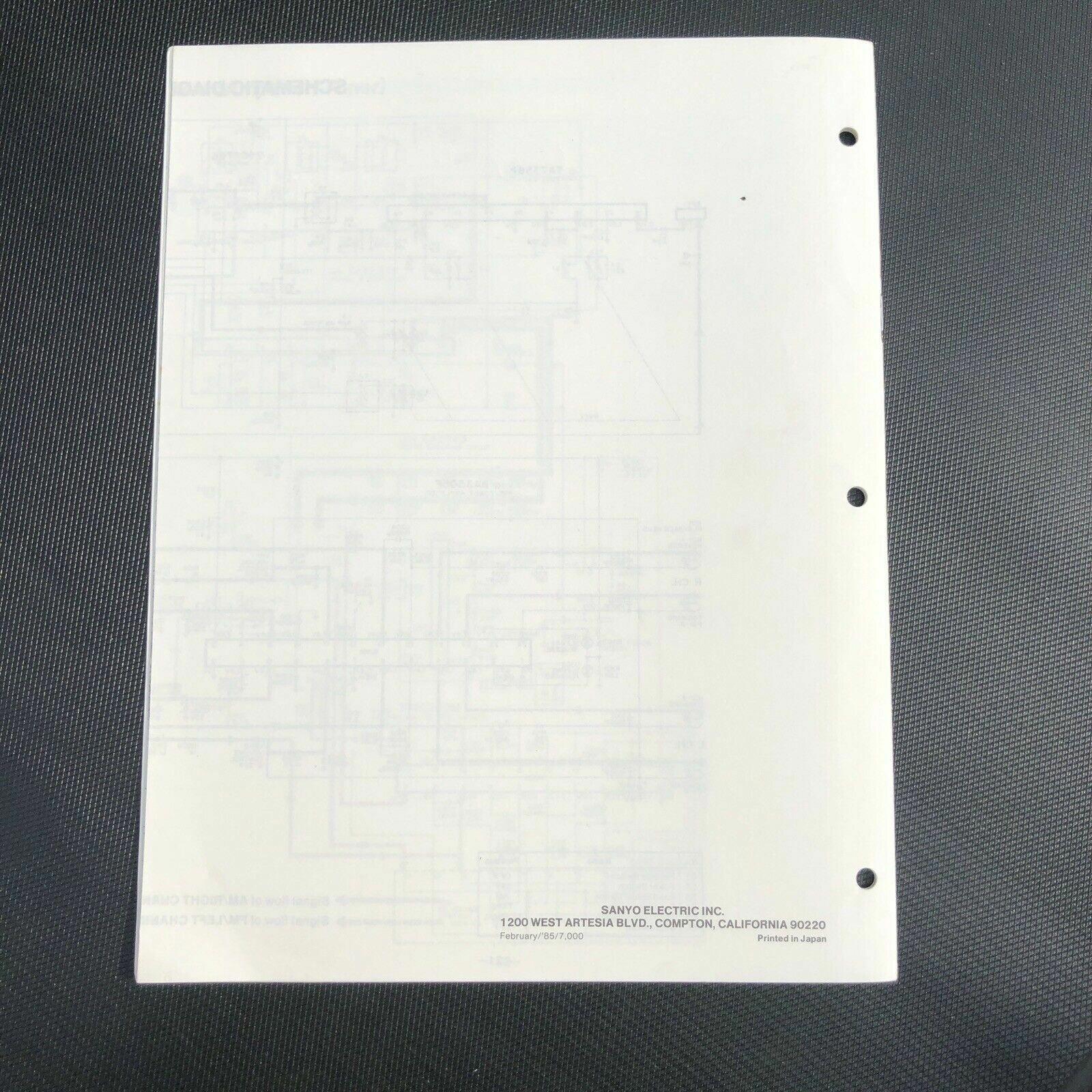 Sanyo M GR80 Stereo Radio Cassette Player Service Manual