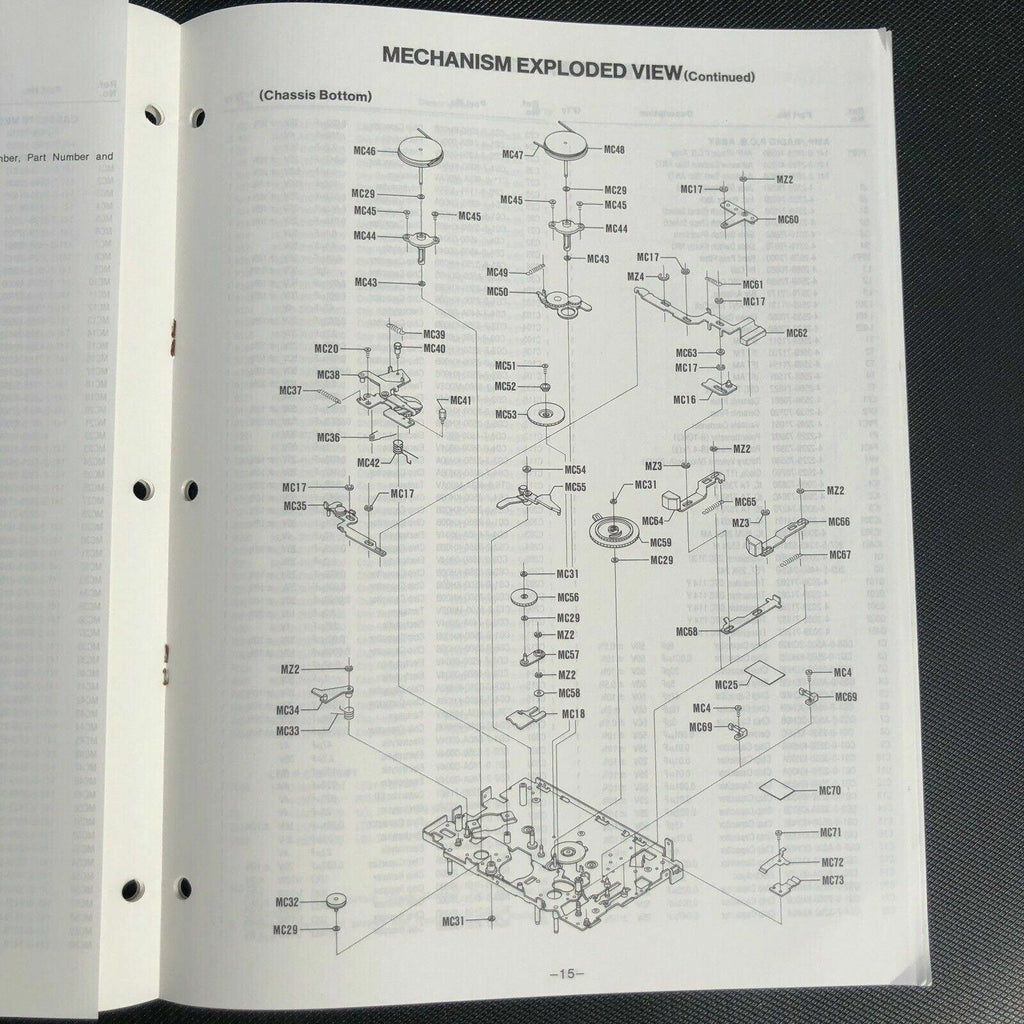 Sanyo M GR99 Stereo Radio Cassette Player Service Manual